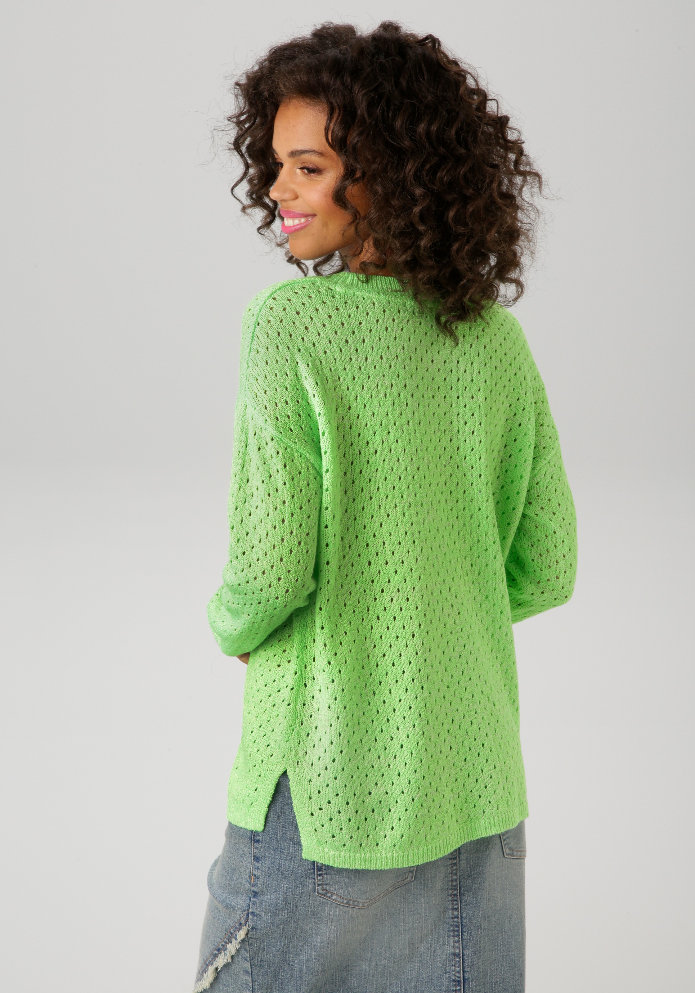 Aniston CASUAL Strickpullover, aus effektvollem Melange-Garn günstig online kaufen