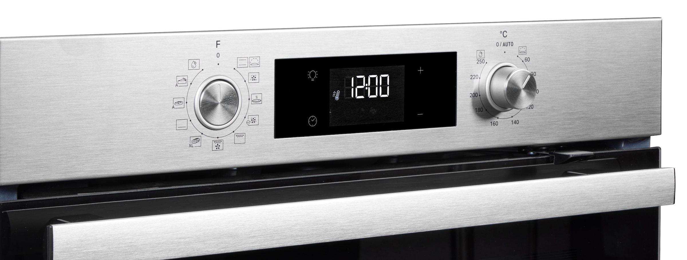 BAUKNECHT Backofen-Set »BAKO 740 IND IN« mit 1-fach-Teleskopauszug Set, 2 Stk. tlg. Hydrolyse - Reinigung mit der natürlichen Kraft des Dampfes bei 90 °C