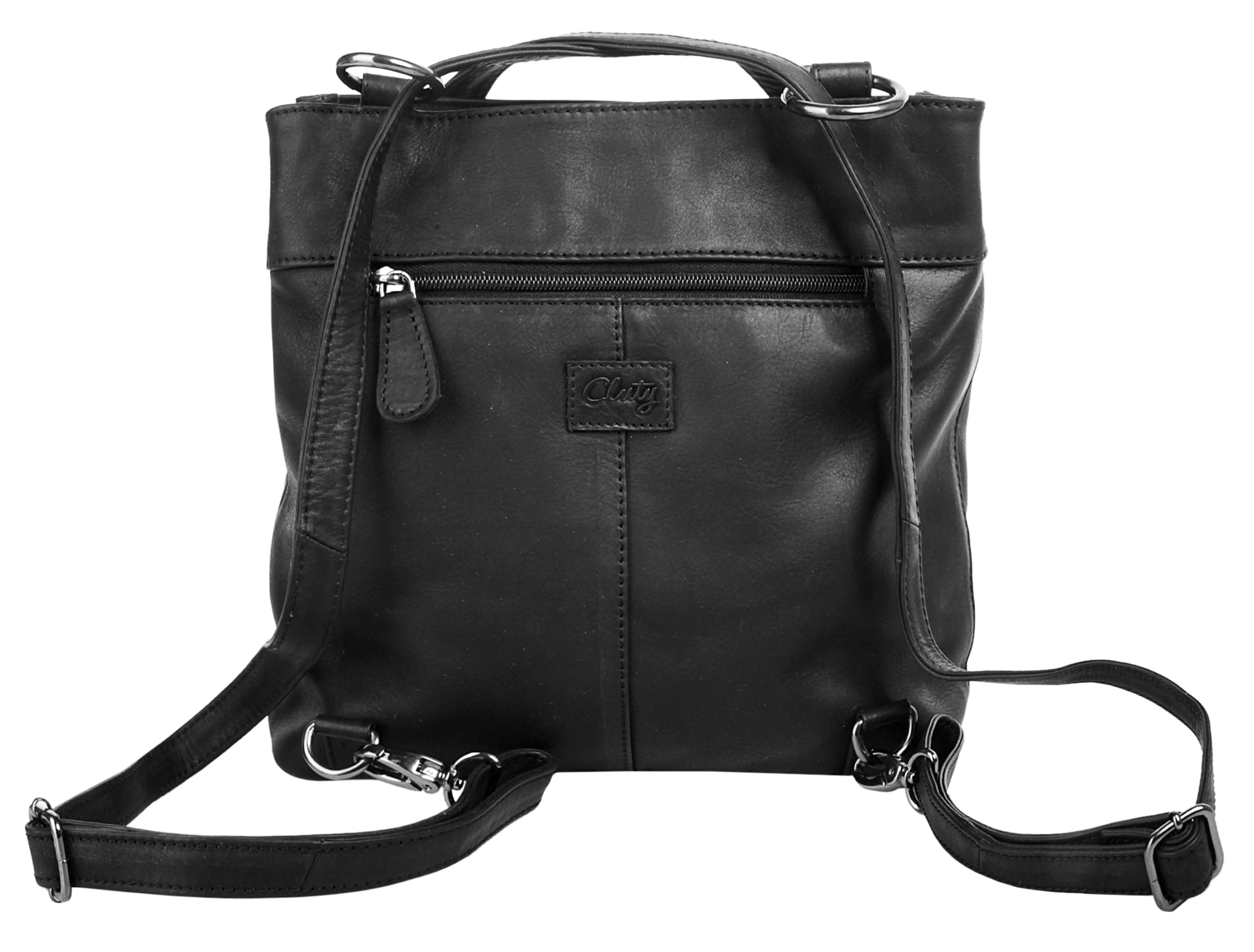 Cluty Cityrucksack, echt Leder