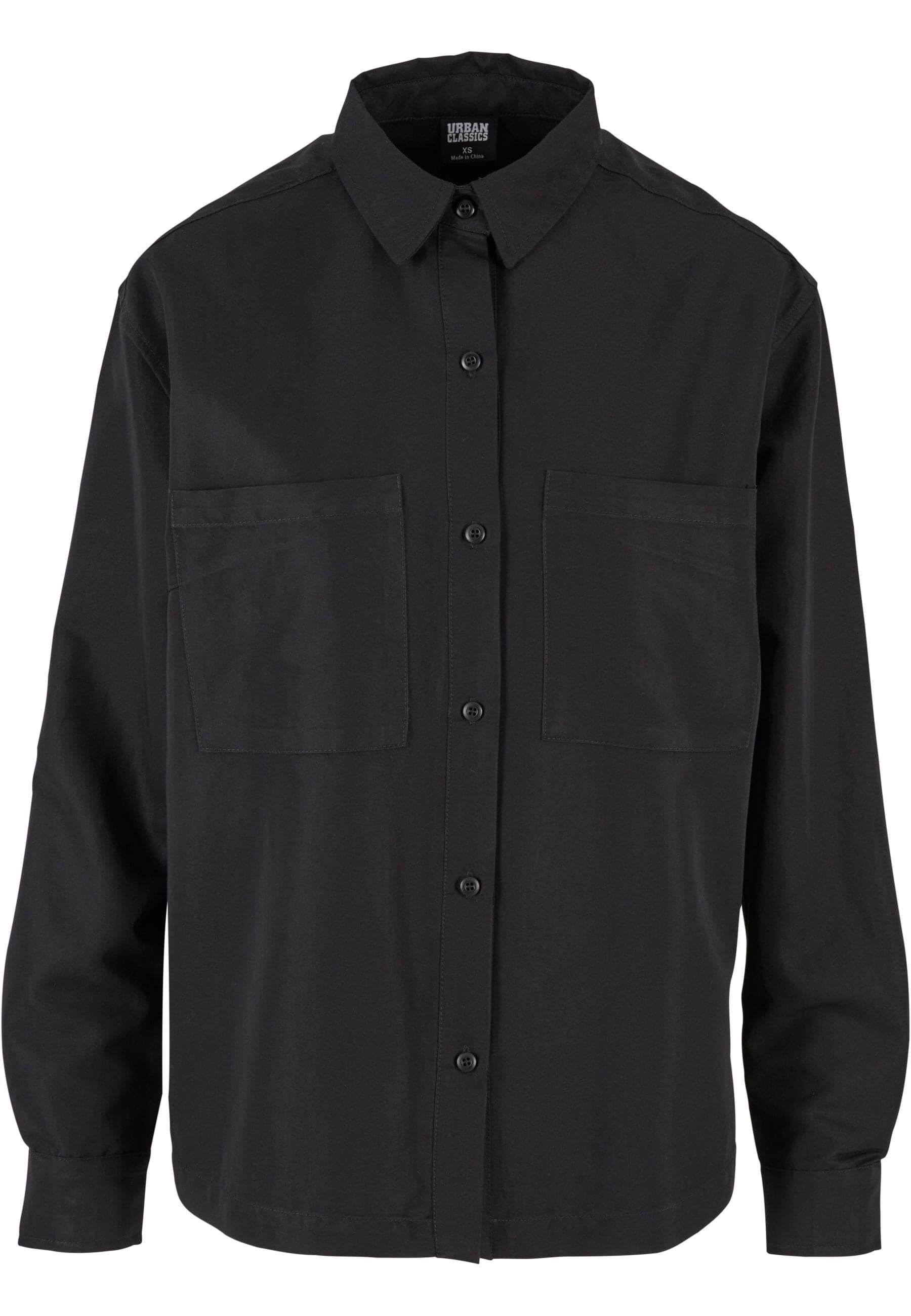 URBAN CLASSICS Langarmhemd "Urban Classics Damen Ladies Oversized Twill Shirt"