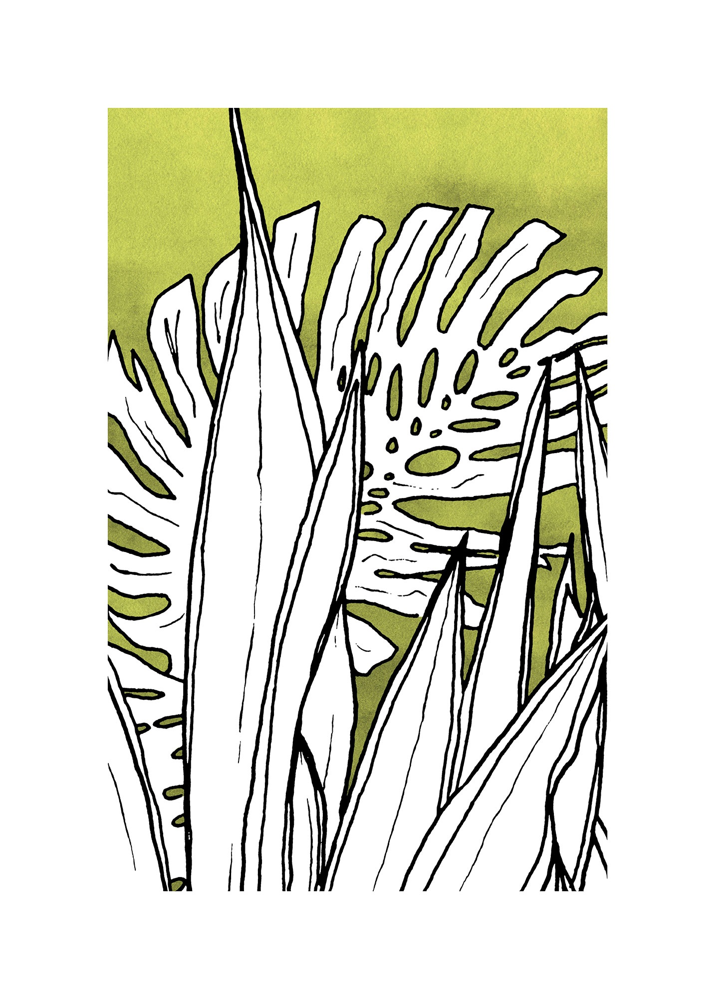 Komar Bild "Dried Leaves" Natur 1 Stk. tlg. Wandbild zur Dekoration - ohne günstig online kaufen