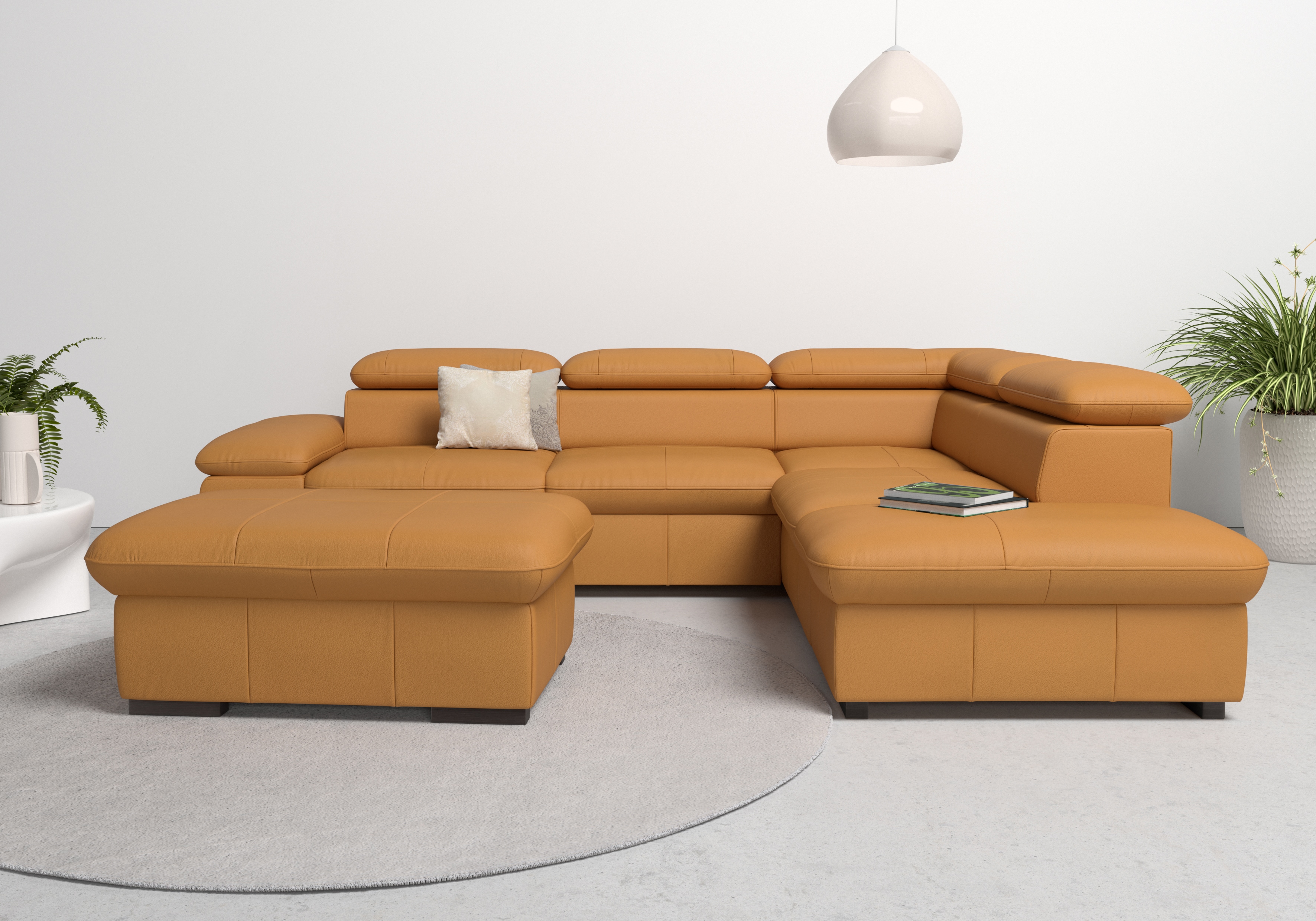 OTTO home Ecksofa "Alberto L-Form" mit Kopfteilverstellung, wahlweise mit Schlaffunktion