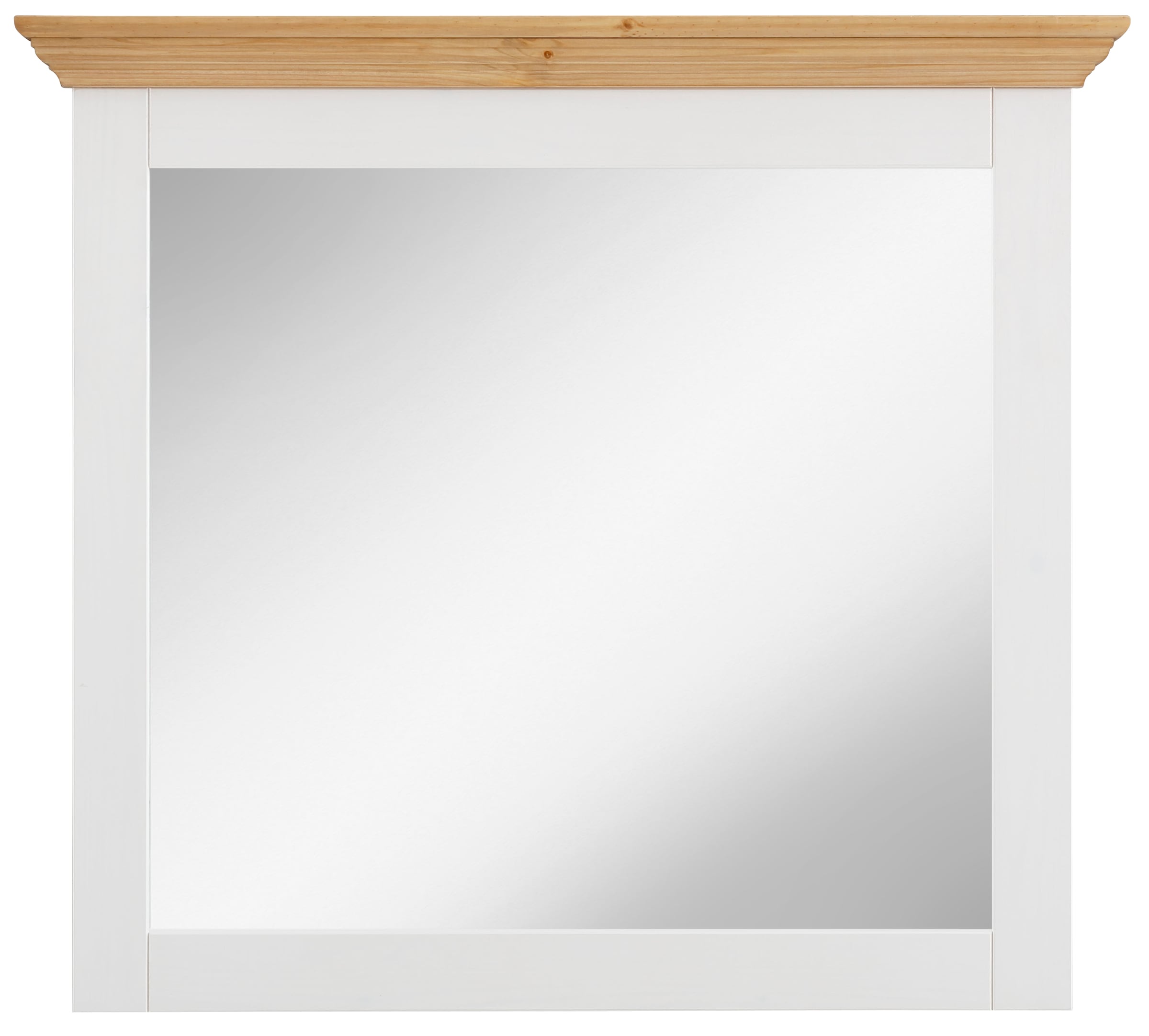 OTTO HOME Spiegel "Ayanna", B/H/T: 94cm x 70cm x 6cm, gelb, Spiegel, Rahmen aus Massivholz, FSC, Breite 94 cm