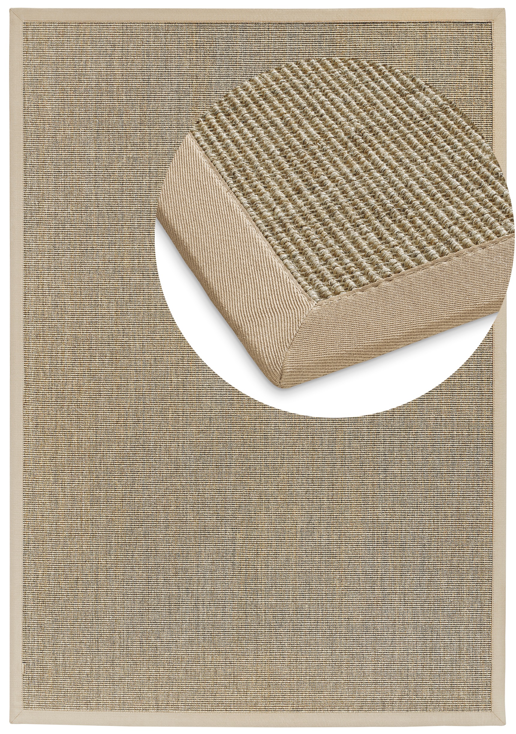 Dekowe Sisalteppich "Mara S2 mit Bordüre" rechteckig 5 mm Höhe Flachgewebe, günstig online kaufen
