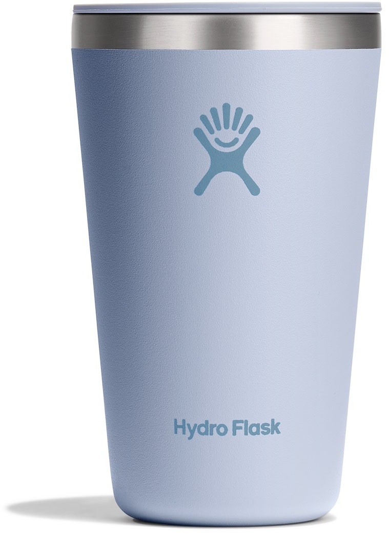 Hydro Flask Thermobecher "16 OZ All Around Tumbler Press-In Lid, 473 ml" Kompatibel mit Trinkhalmdeckel und verschließbaren Eindrückdeckel