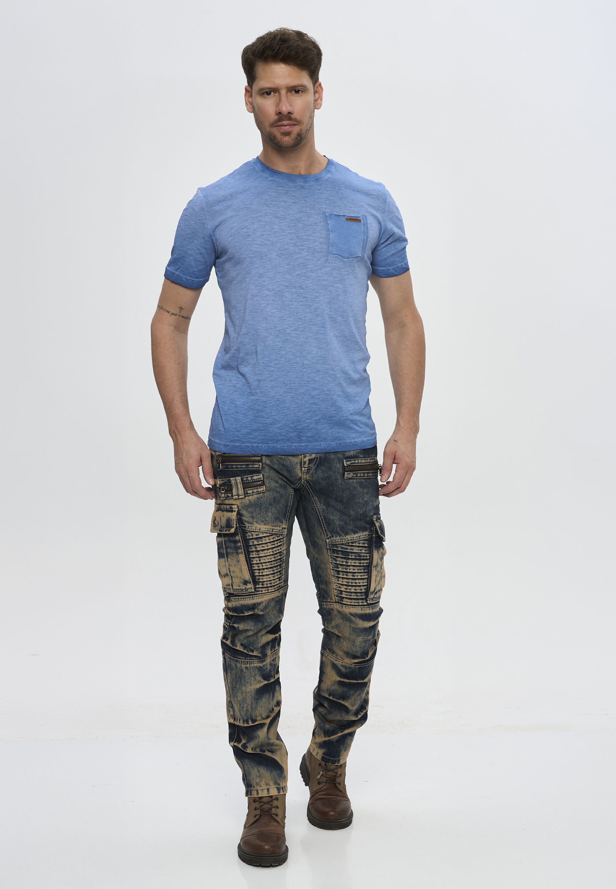 Cipo & Baxx Cargojeans »CD918« im Cargo-Style