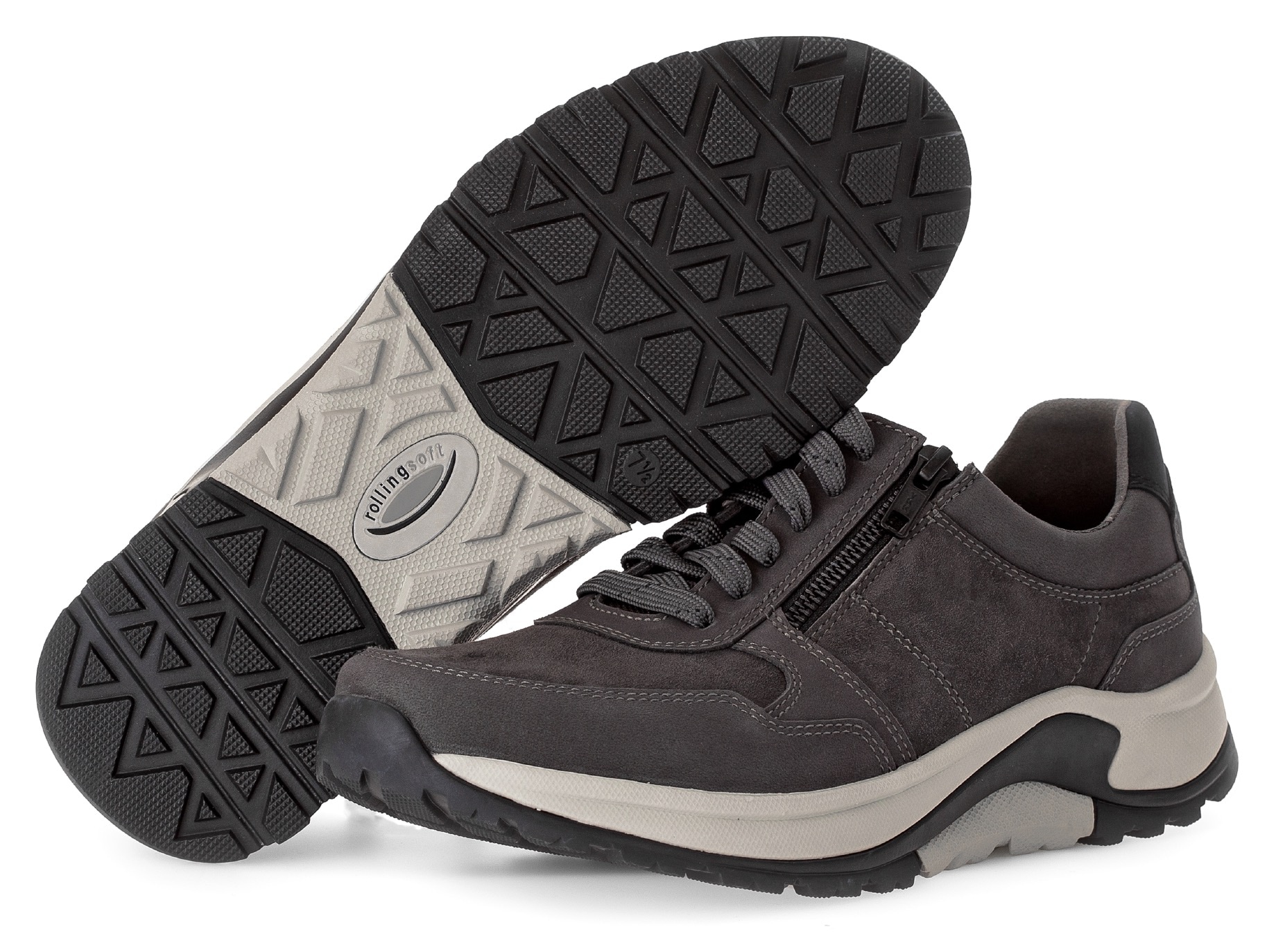 Gabor Rollingsoft Keilsneaker, Komfortschuh, Schnürschuh, Halbschuh in Weite G 1/2 (= weit)