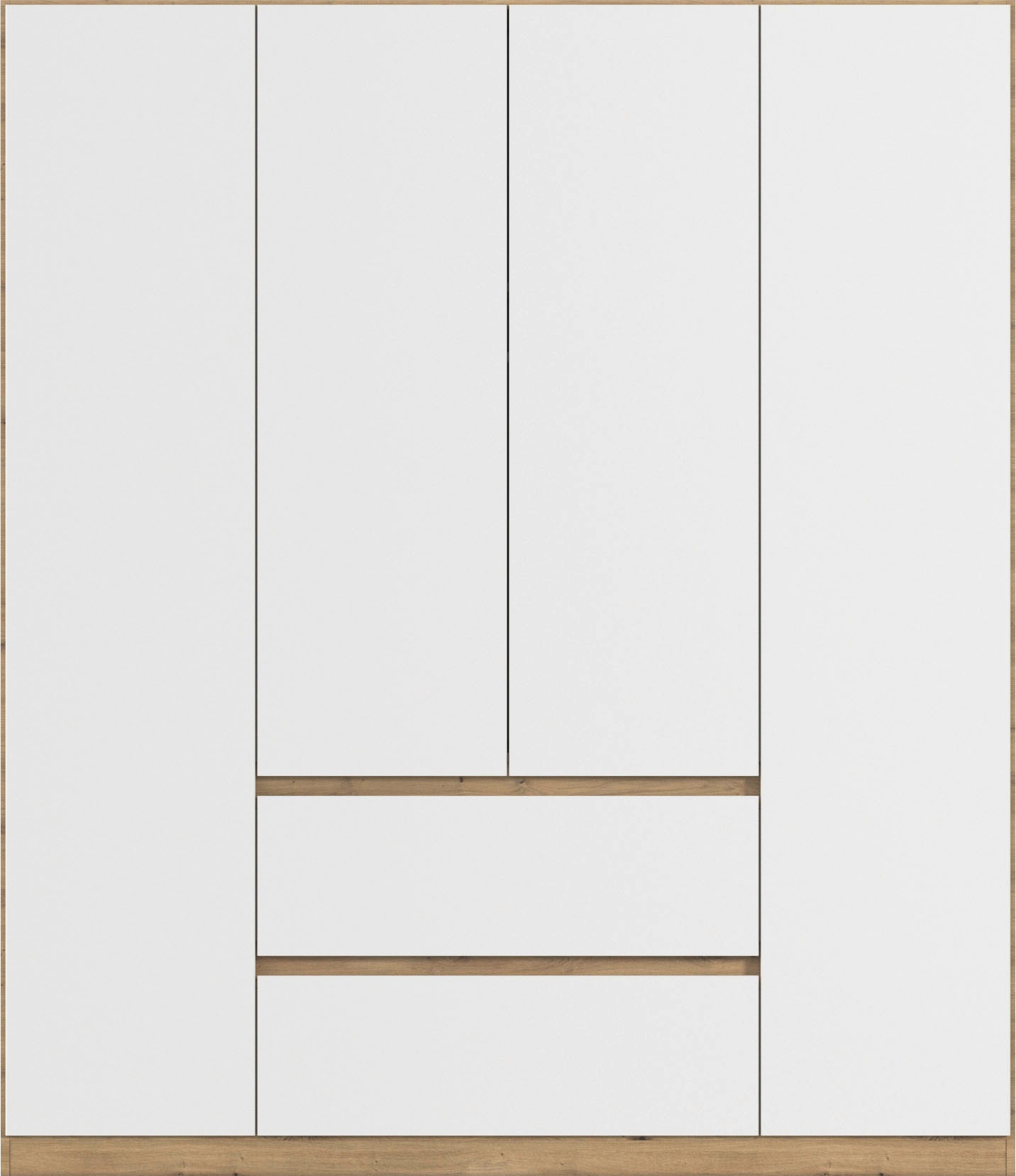 rauch Drehtürenschrank »Kleiderschrank Schrank Garderobe Garderobenschrank MAINZ«, grifflose Front, Außentüren mit Push-to-Open Funktion MADE IN GERMANY