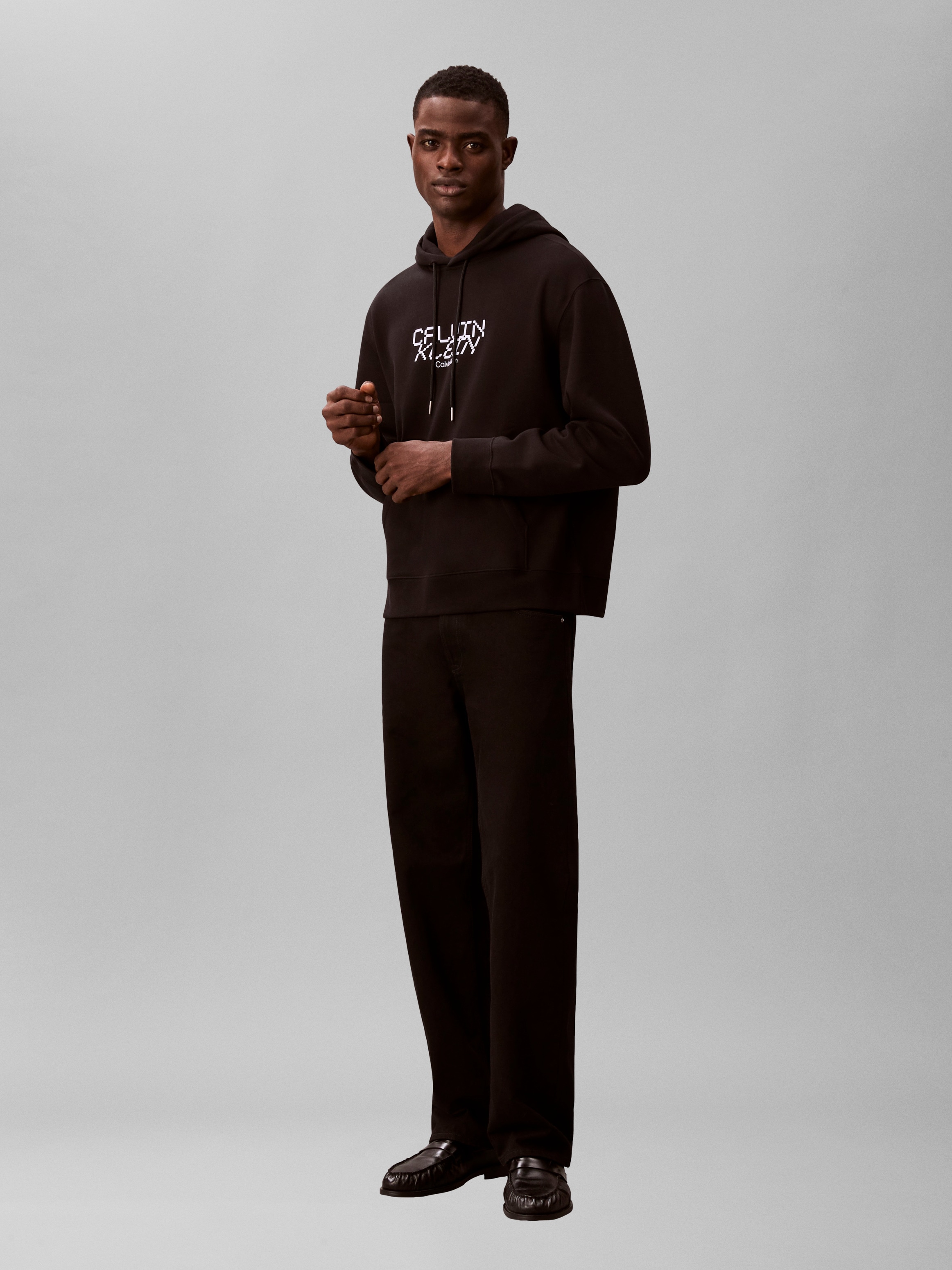 Calvin Klein Kapuzensweatshirt , Regular Fit, Kängurutasche, Logo-Schriftzug
