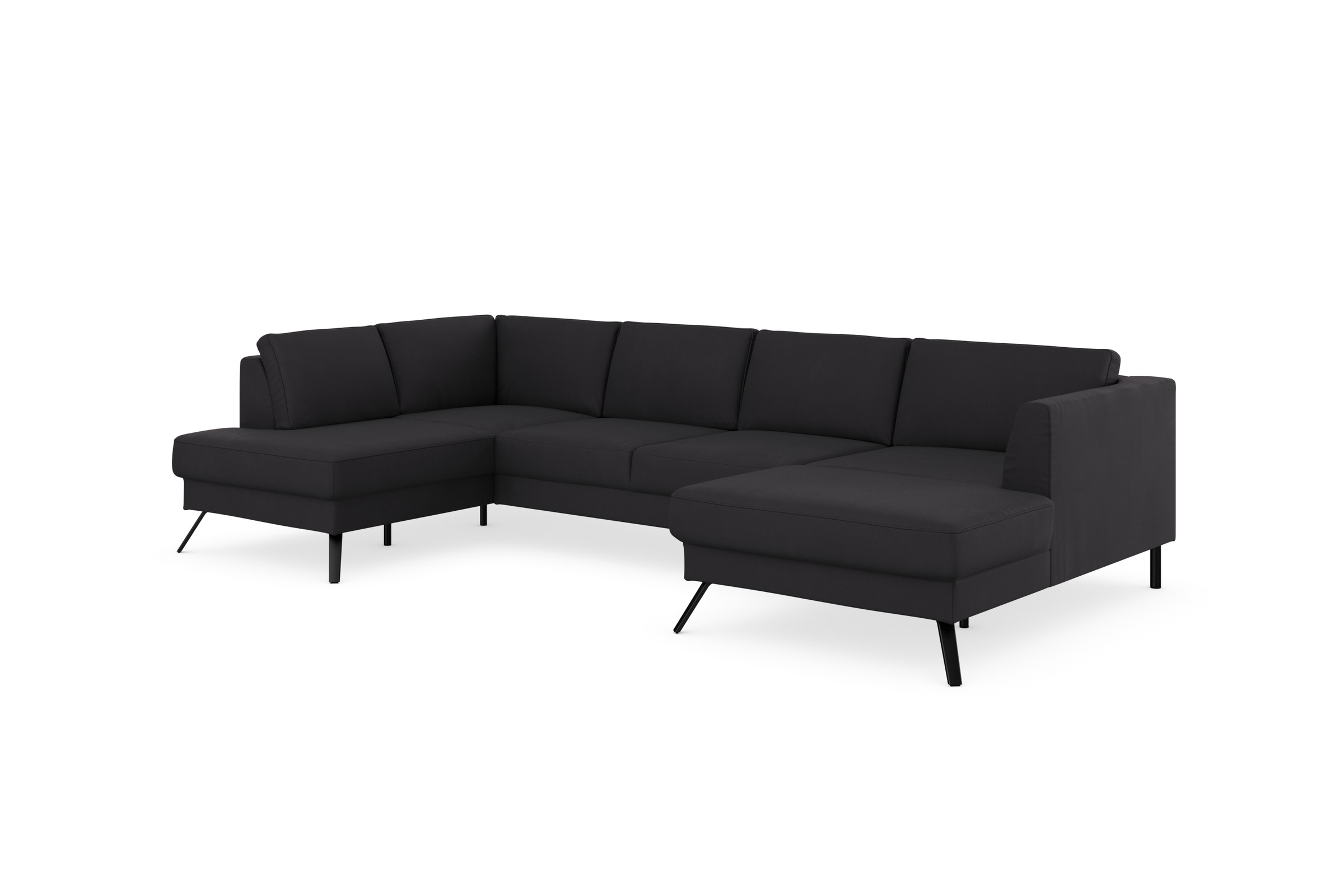 sit&more Wohnlandschaft »Lindholm U-Form«, mit Sitztiefenverstellung und Federkern