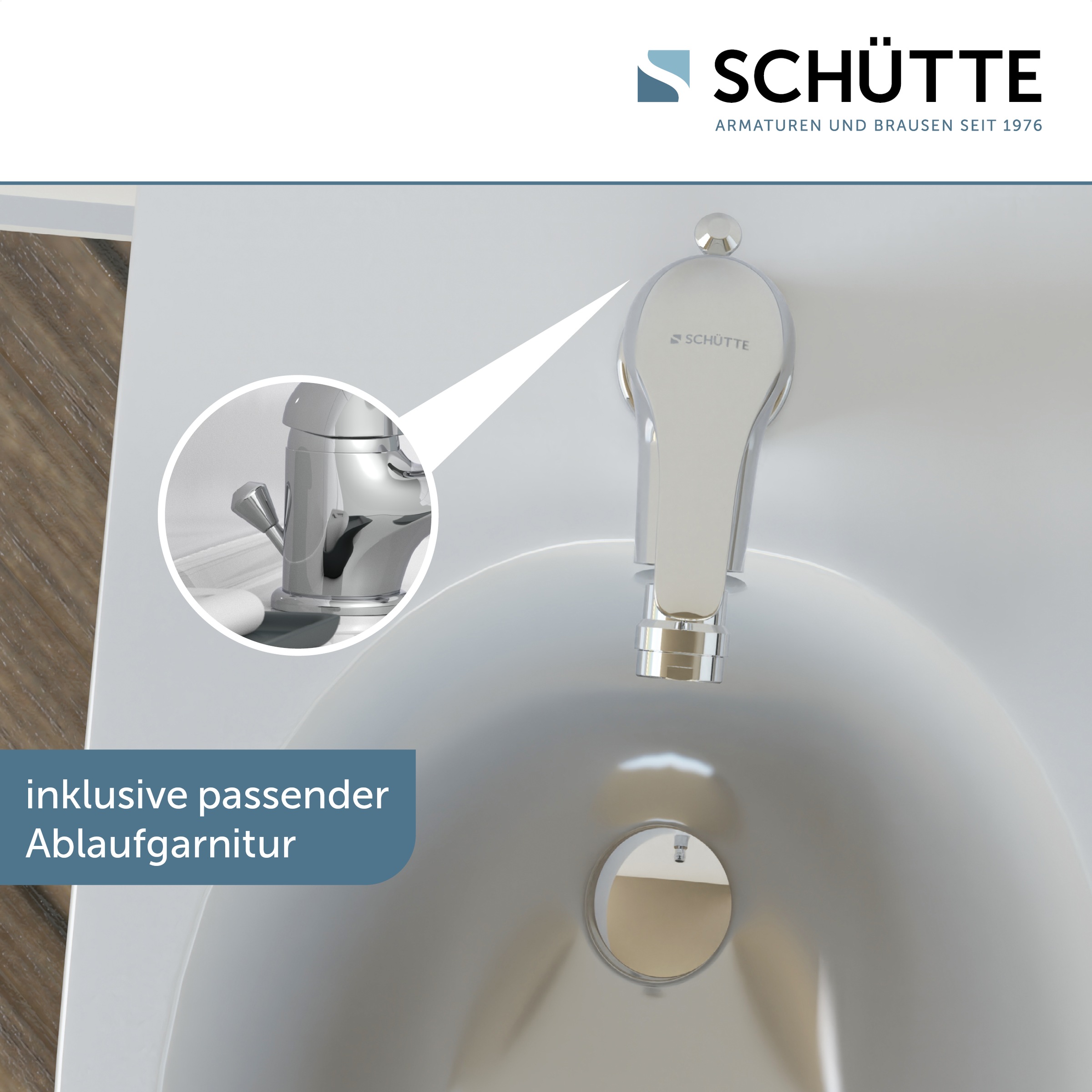 Schütte Bidetarmatur »Athos« zierlich, Chrom