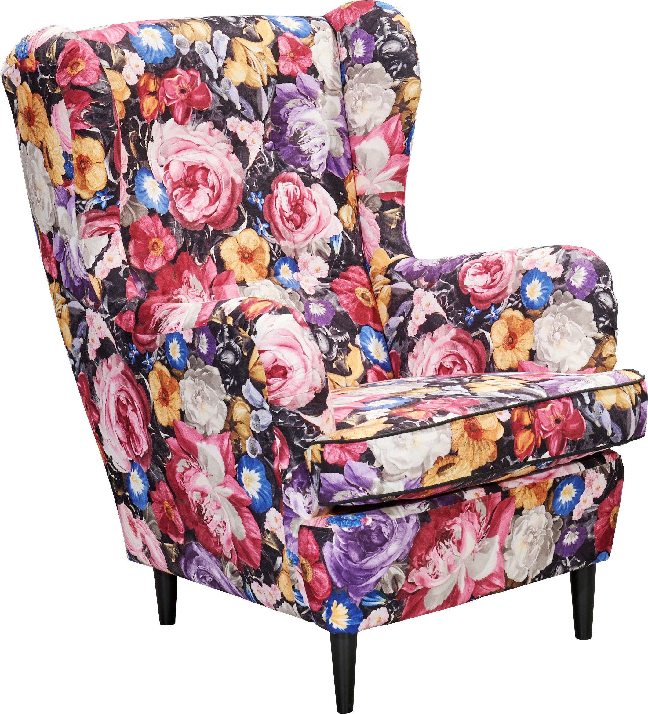 ED EXCITING DESIGN Ohrensessel "Laurel", mit Massivholzfüße günstig online kaufen