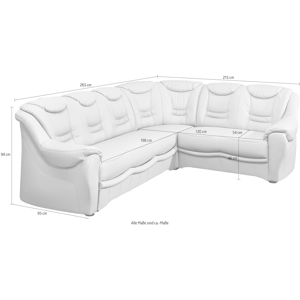 sit&more Ecksofa »Bansin L-Form«