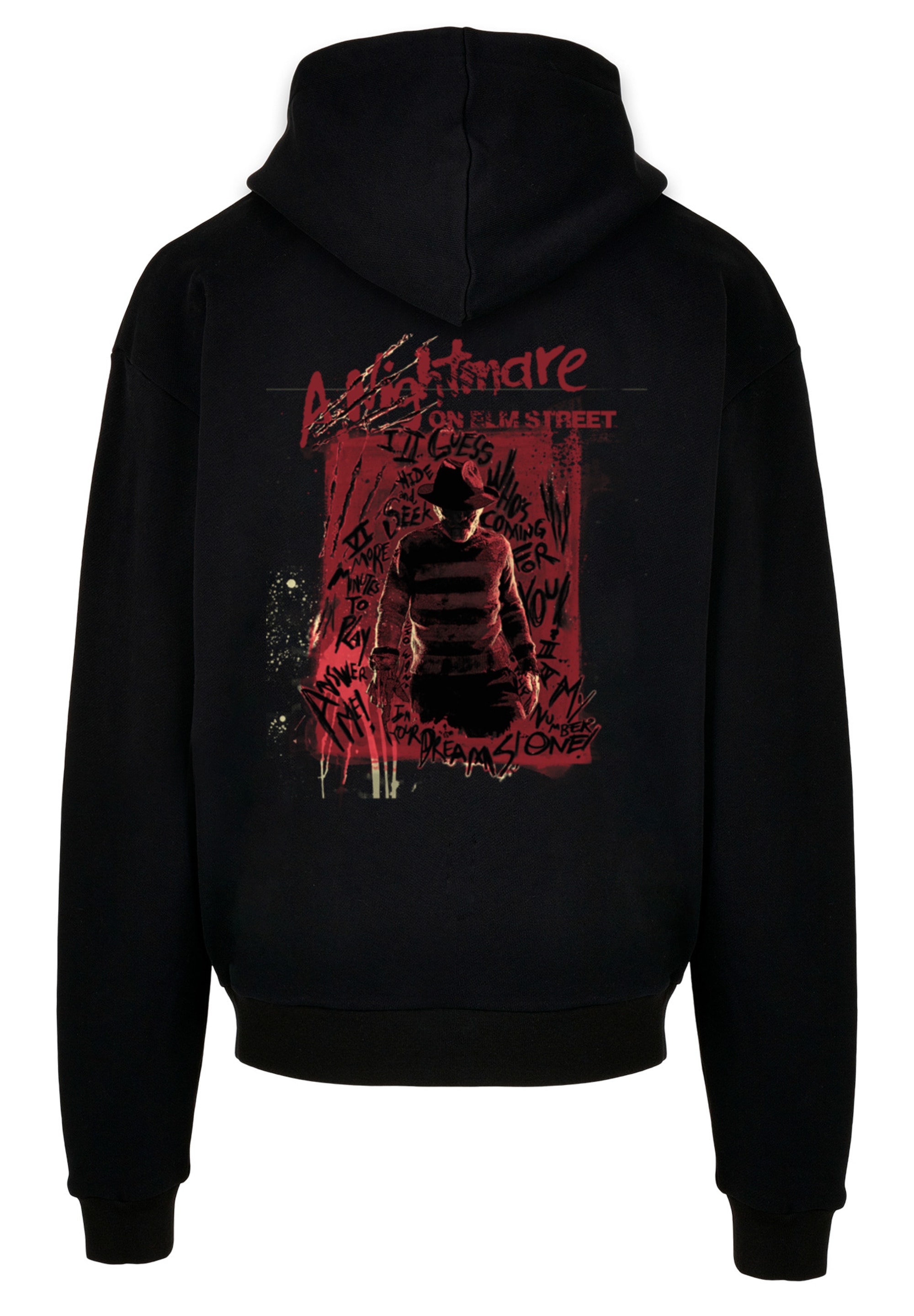 F4NT4STIC Kapuzenpullover »Nightmare On Elm Street Freddy Silhouette«, Print