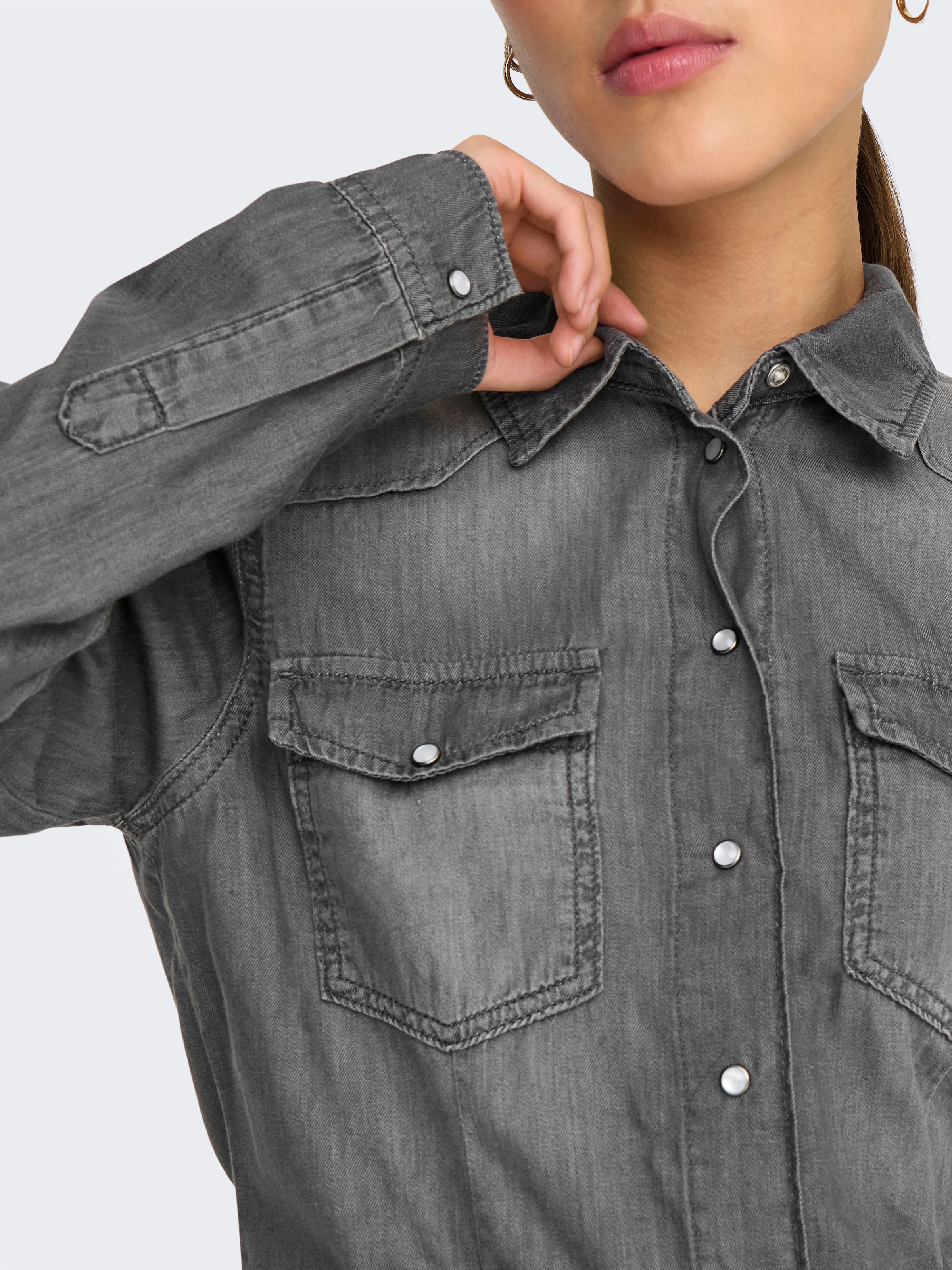 ONLY Jeansbluse »ONLALICE REG SHIRT DNM BOX AKM«