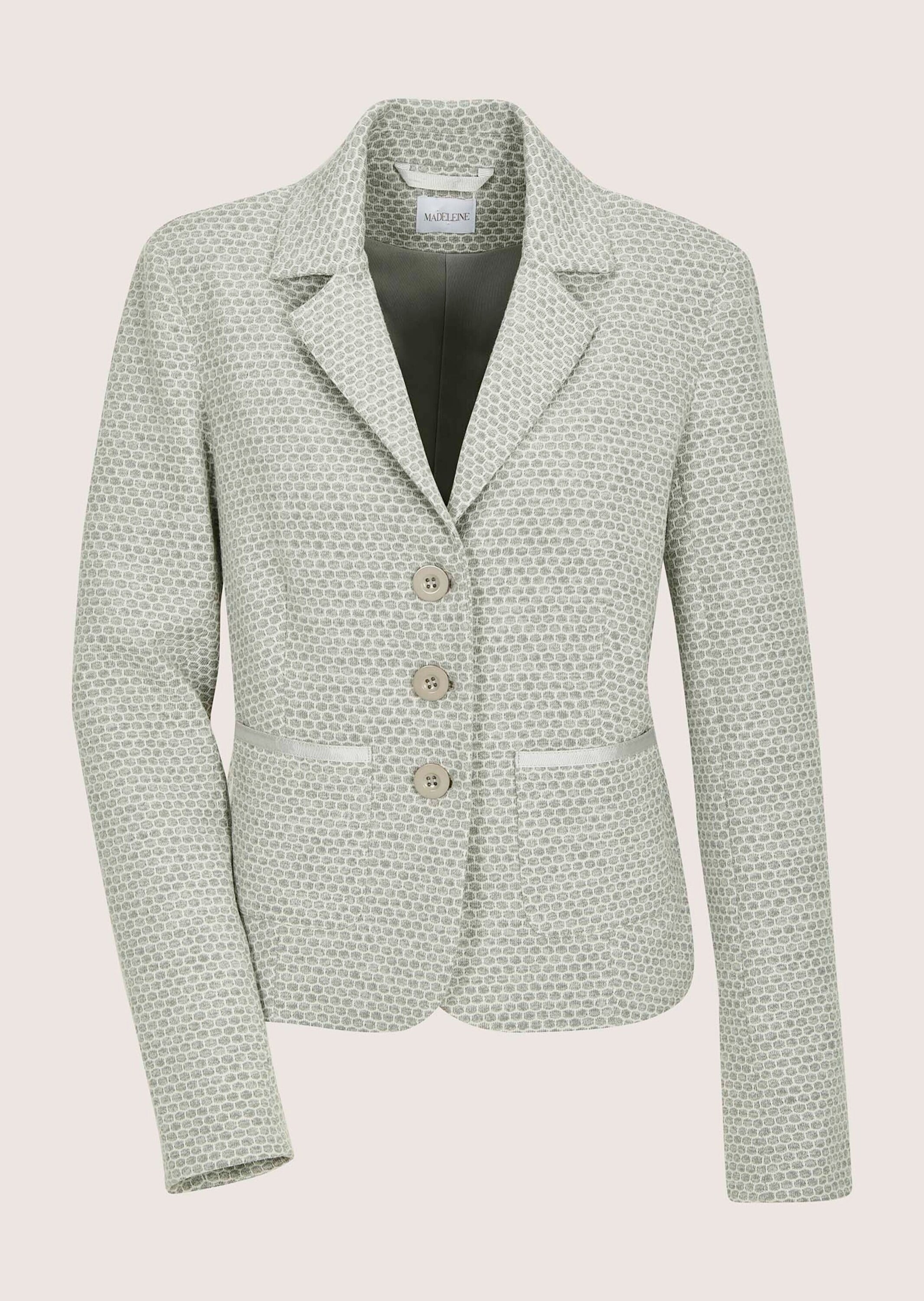 MADELEINE Jackenblazer "Jerseyblazer Kurzblazer mit Wabenmuster" günstig online kaufen