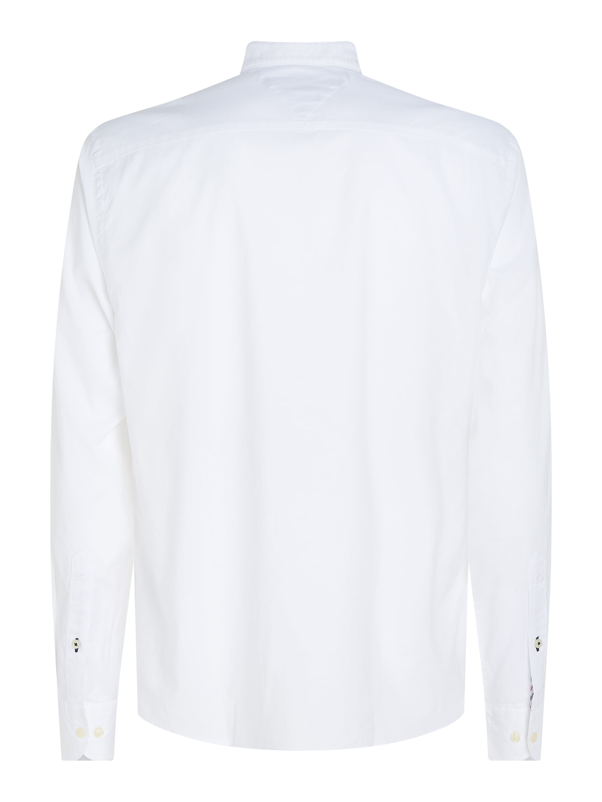 Tommy Hilfiger Langarmhemd »NATURAL SOFT SOLID MAO RF SHIRT«, mit Tommy Hilfiger Markenstreifen innen am Ärmelschlitz