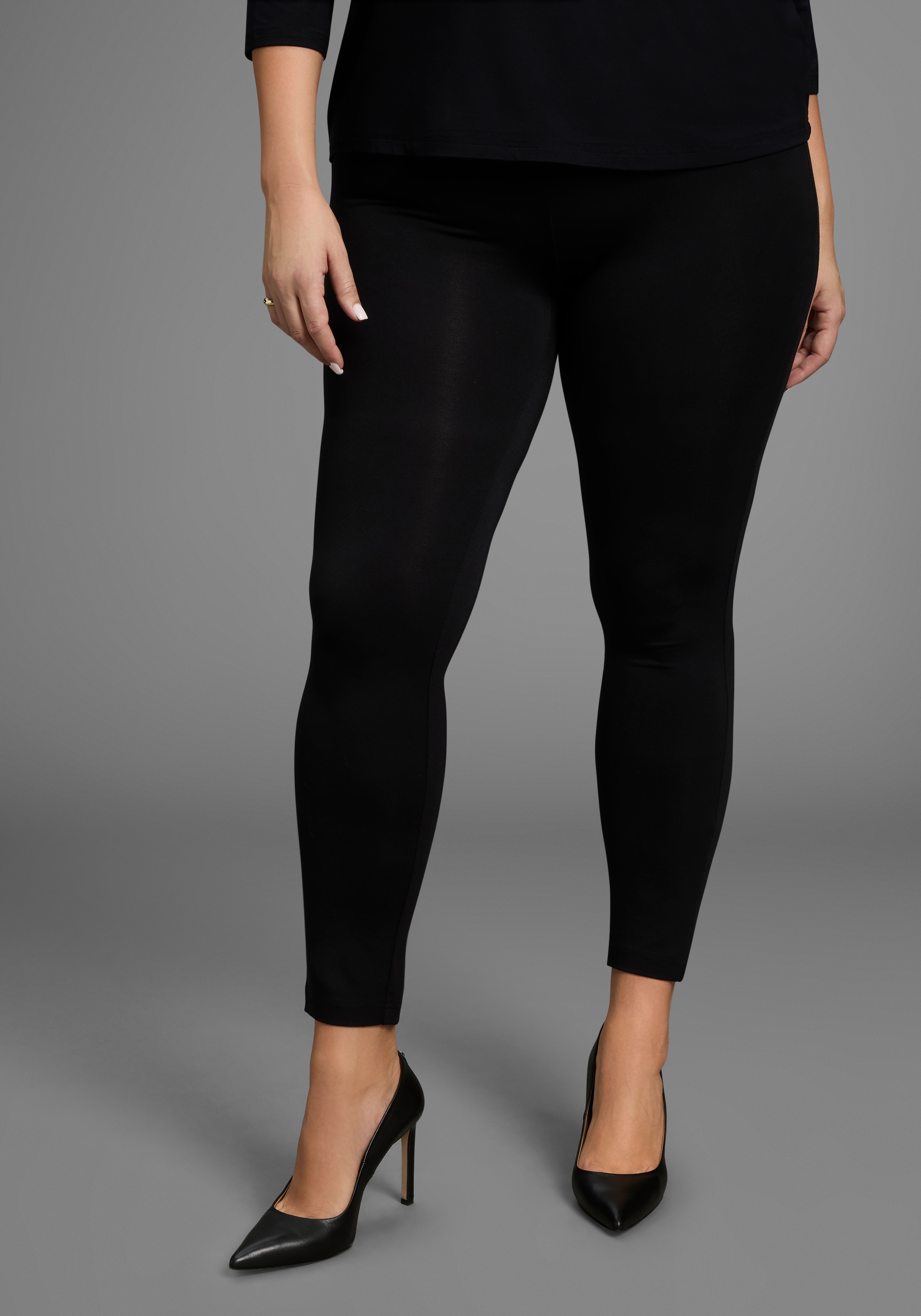 Laura Scott CURVE Leggings, aus elastischem Jersey mit Gummizugbund - GROSS günstig online kaufen