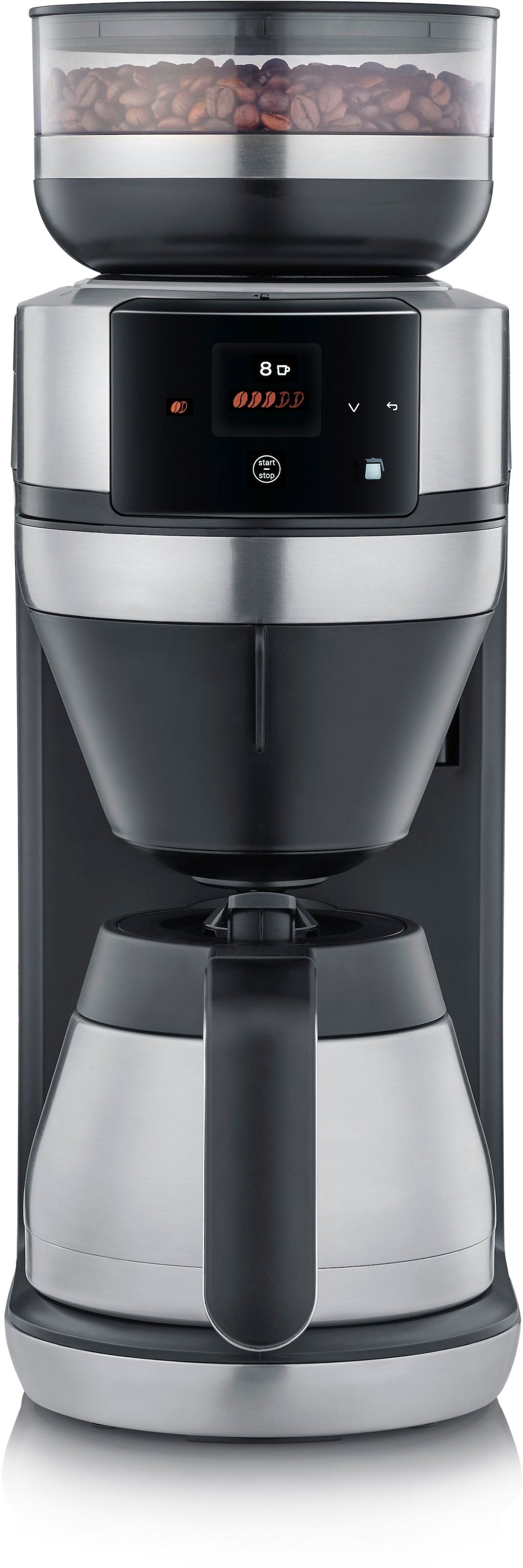 Severin Kaffeemaschine mit Mahlwerk »KA 4853 FILKA«, 1,4 l Kaffeekanne, Papierfilter, 1x4