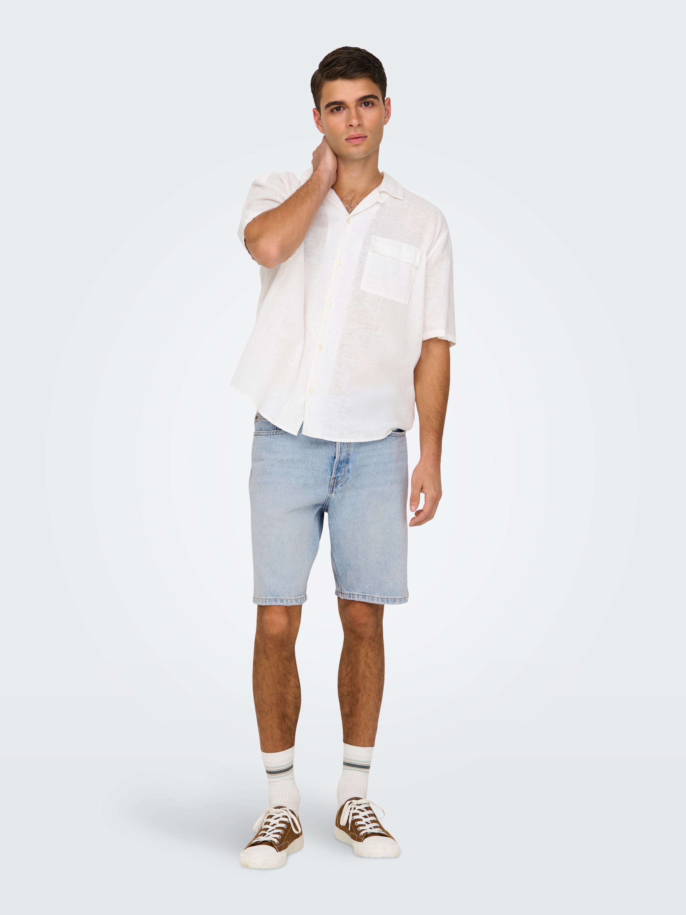 ONLY & SONS Shorts »ONSEDGE LB 2041 AZG DNM SHORTS«