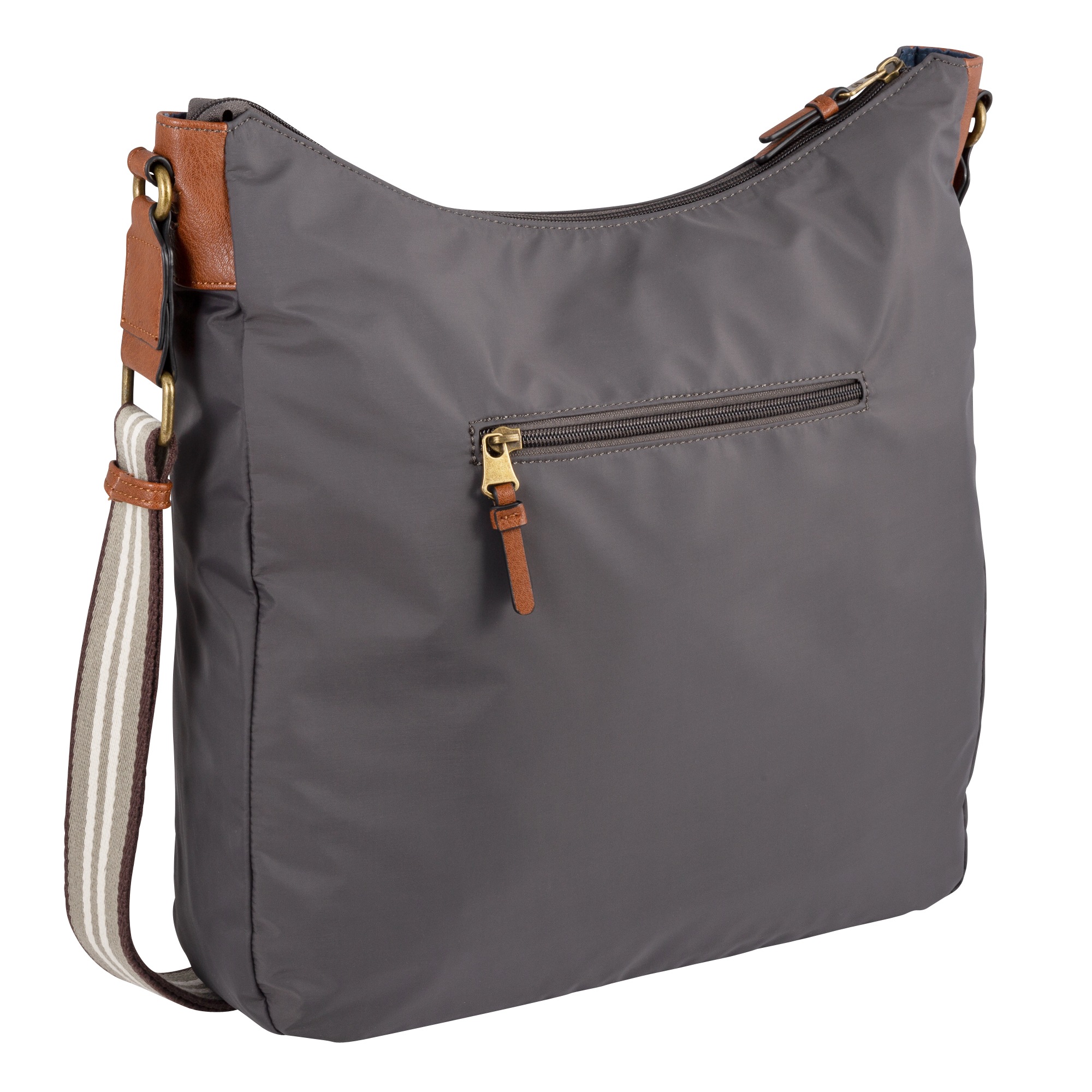Thumbnail - camel active Hobo "Bari", aus hochwertigem matten Nylon mit gestreiftem Gewebeband