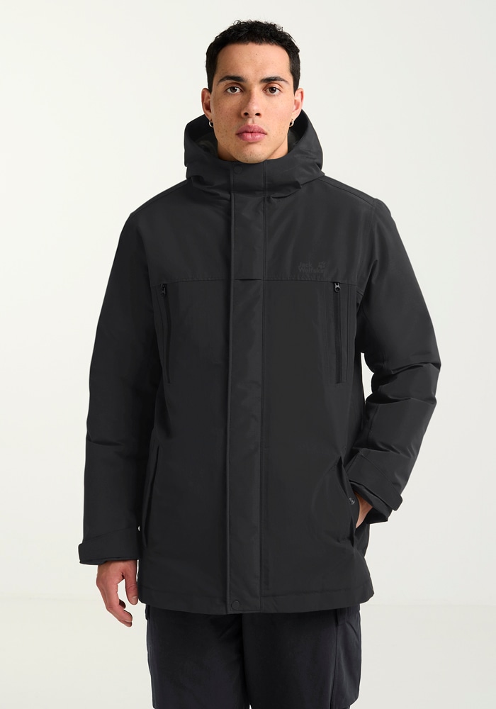 Jack Wolfskin Winterjacke "GLACIER SHIELD JKT M" mit Kapuze wasserdicht, winddicht, atmungsaktiv