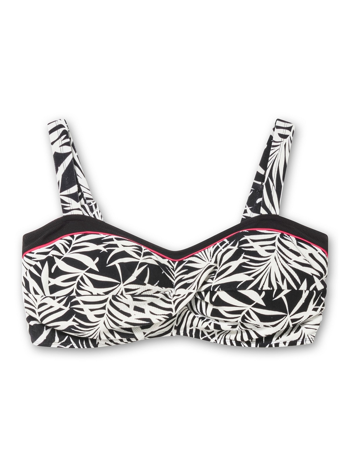 Sheego Bügel-Bikini-Top »Große Größen«, in Wickeloptik, mit Blätterprint