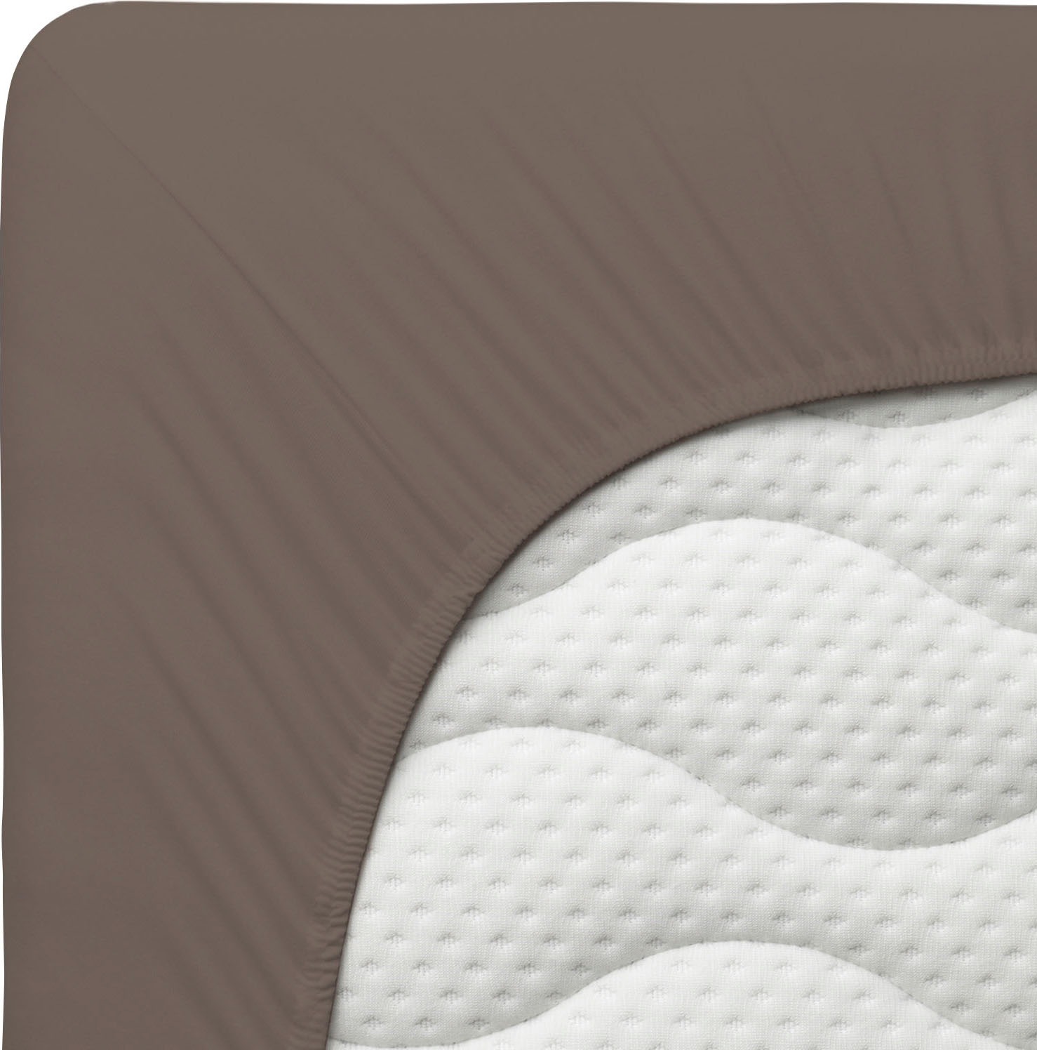 Schlafgut Spannbettlaken »PURE Bio-Baumwolle mit Elasthan, dehnbar blickdicht, straff, Bettlaken«, PREMIUM Laken für Matratzen bis 30cm Höhe, in 90x200, 140x200, 180x200