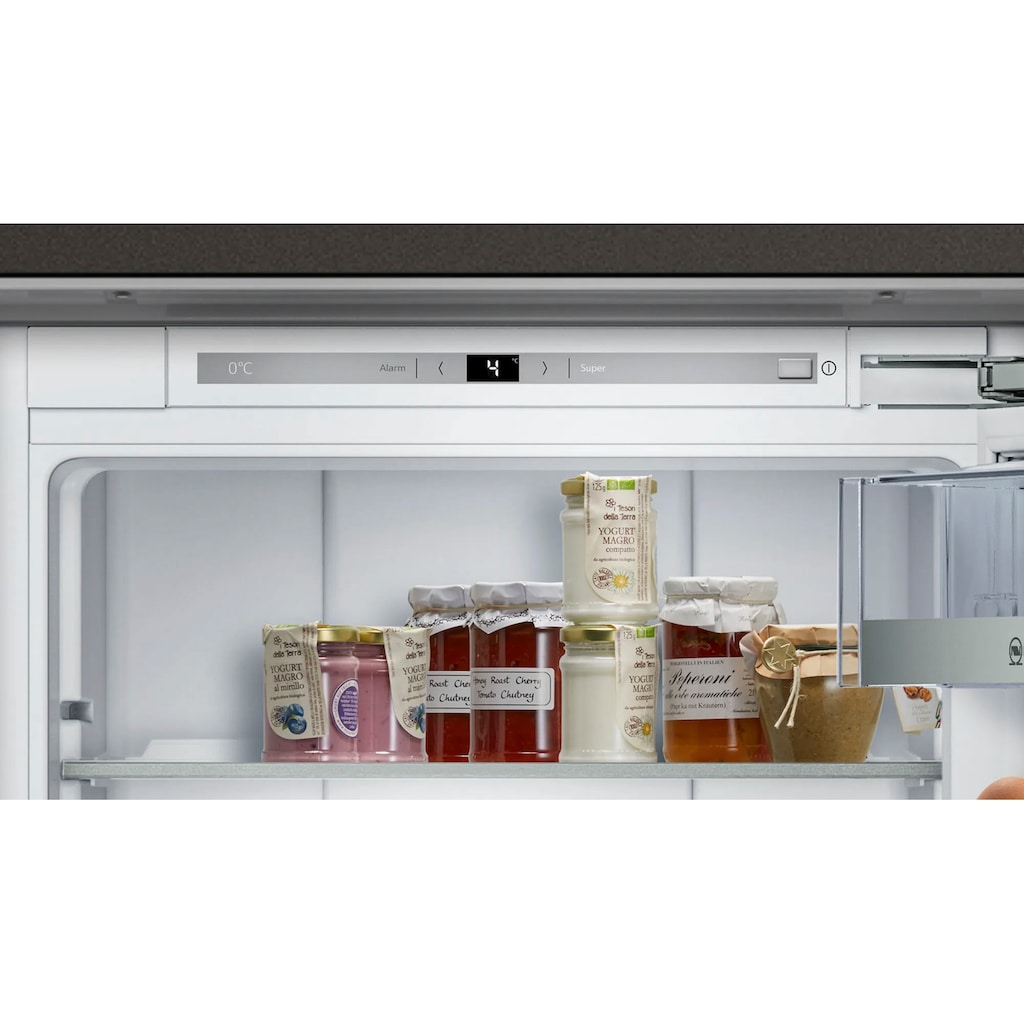 NEFF Einbaukühlschrank »KI8813FE0«, KI8813FE0, 177,2 cm hoch, 56 cm breit, Fresh Safe 3: Feuchtzone und Trockenzone für verschiedene Lebensmittel