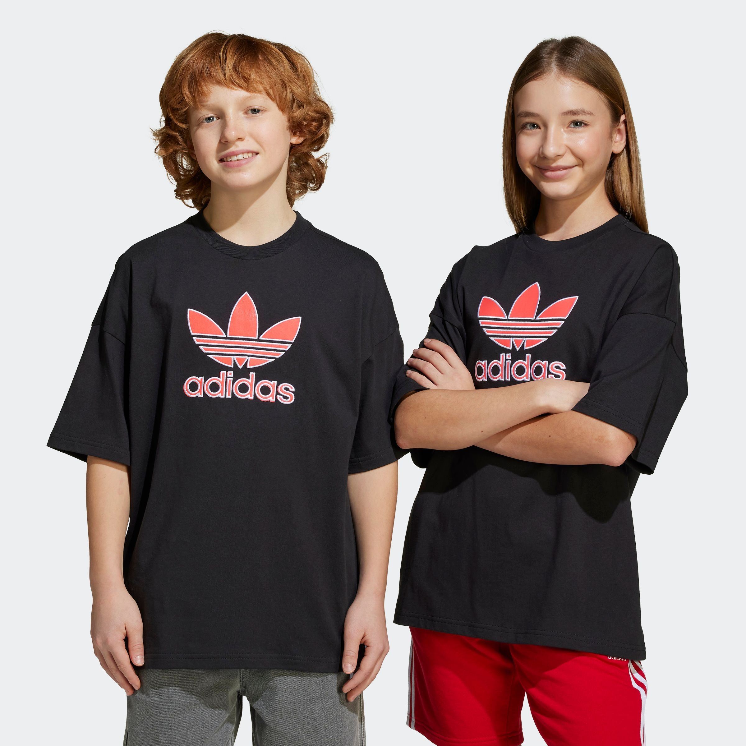adidas Originals T-Shirt "OVERSIZE TREFOIL" lockerer und lässiger Schnitt, für Kinder, mit großem Trefoil-Logo