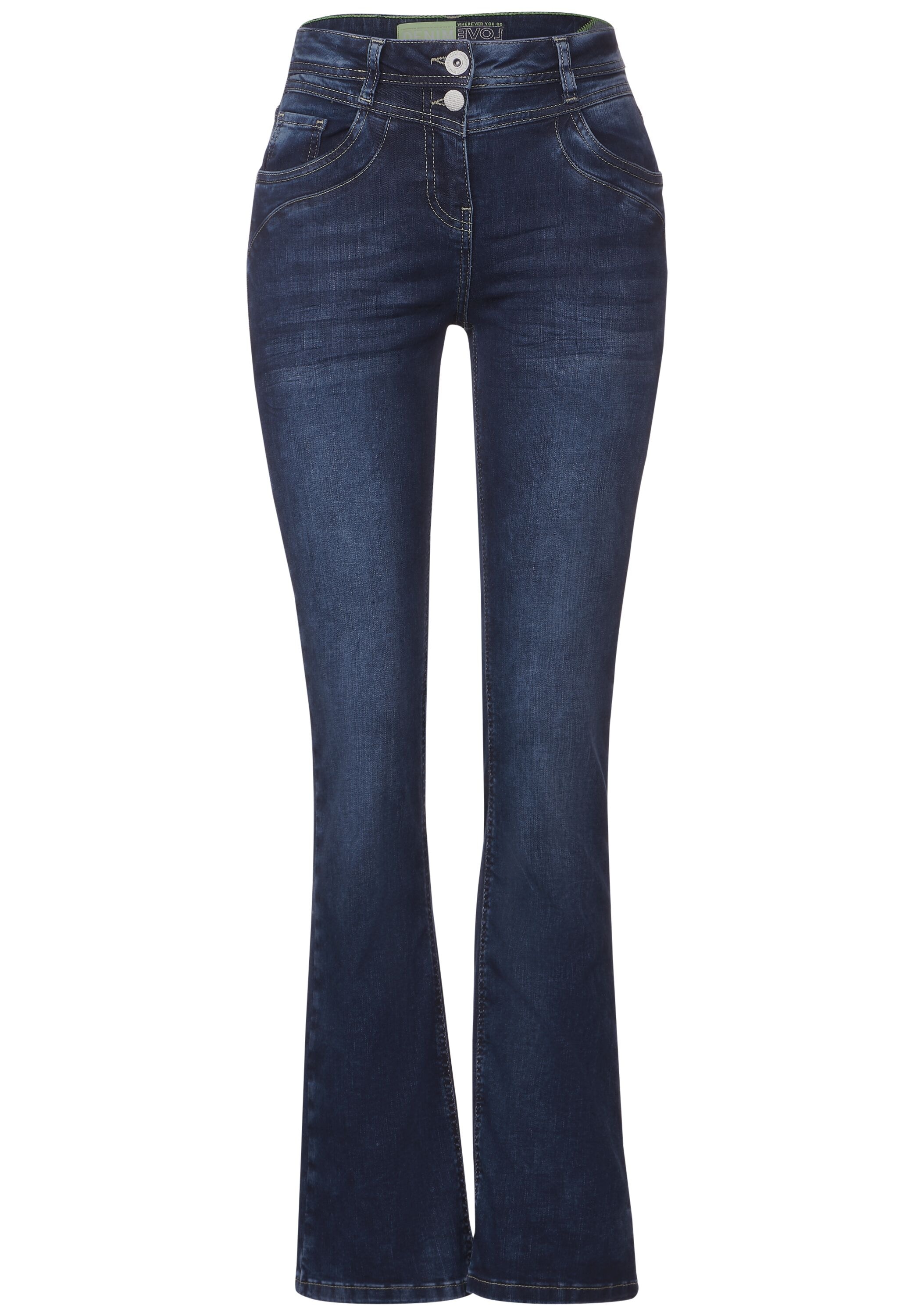 Cecil Bootcut-Jeans, High Waist