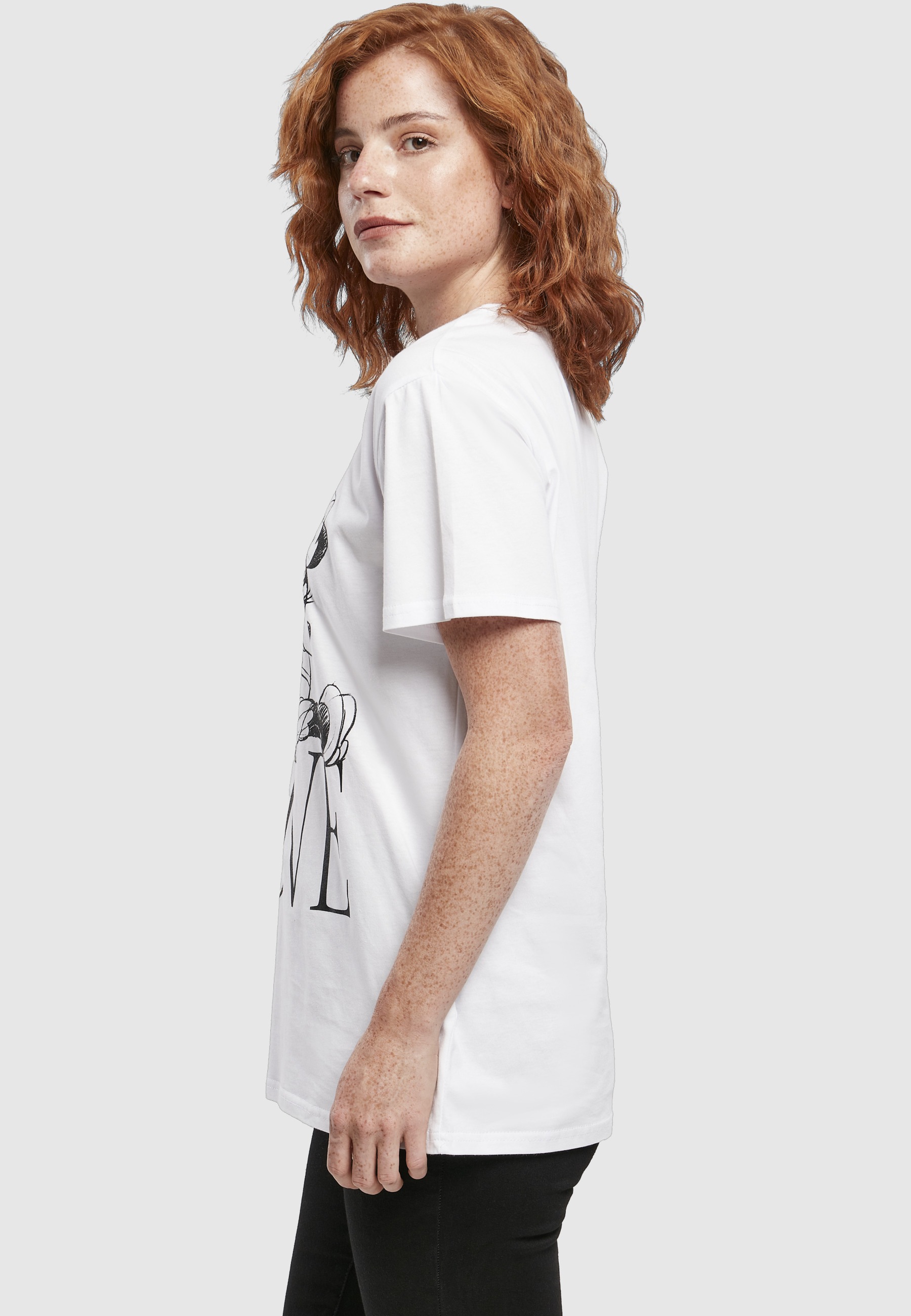 Merchcode Kurzarmshirt »Merchcode Damen Ladies Minnie Loves Mickey Tee« 1 Stk.