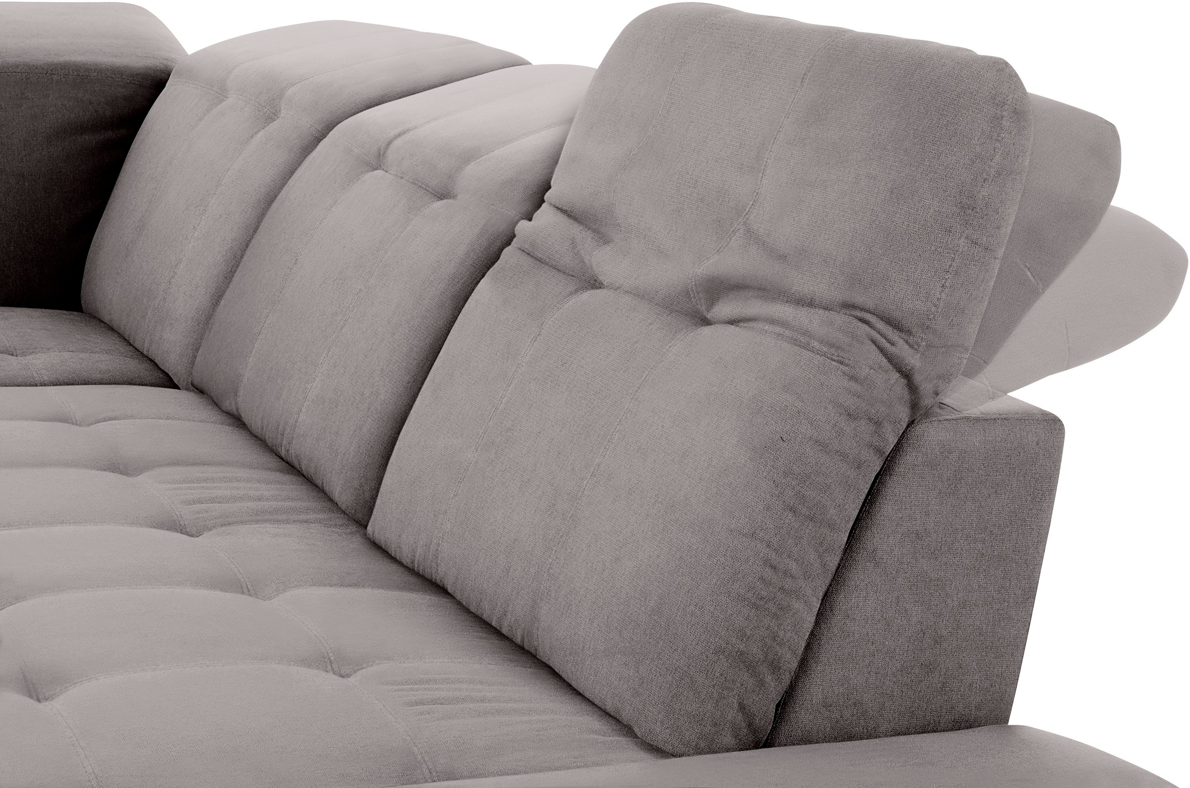 COTTA Ecksofa »Holiday L-Form mit Sitztiefen-, Armteil- und Kopfteilverstellung«, wahlweise mit Bettfunktion & Bettkasten