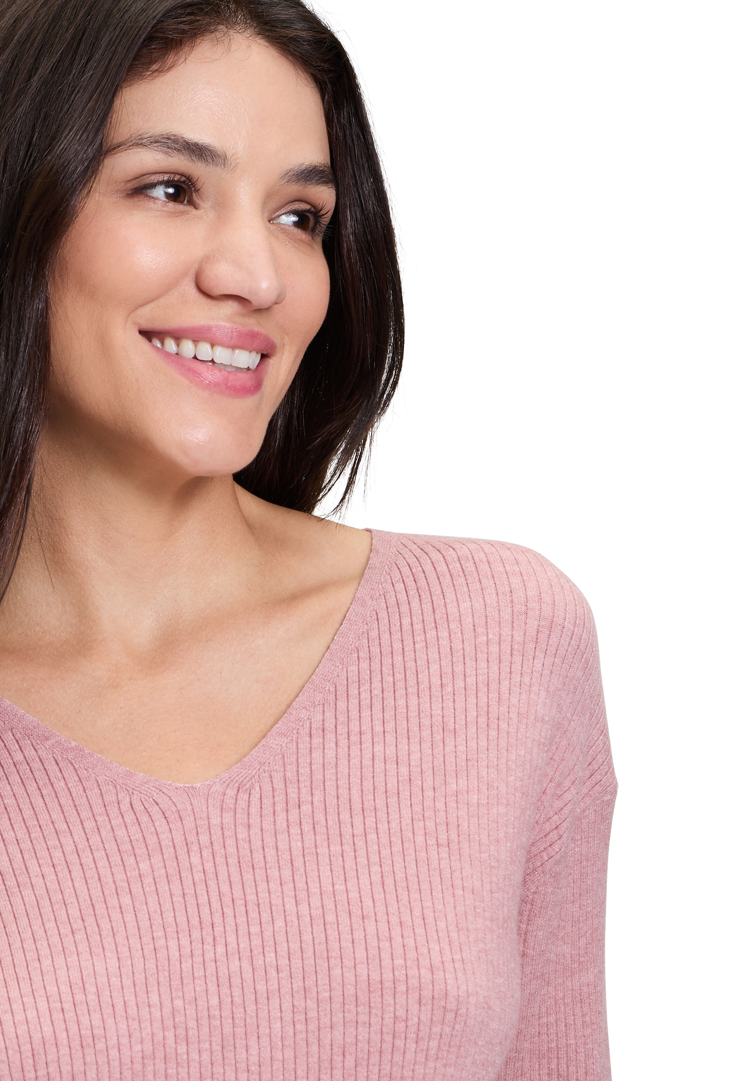 Betty Barclay Strickpullover »Betty Barclay Feinstrickpullover mit V-Ausschnitt«, (1 tlg.), Struktur