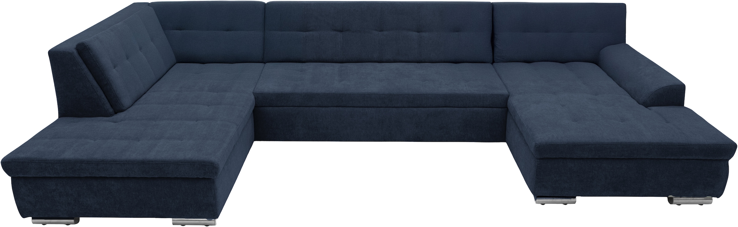OTTO home Wohnlandschaft »Torrnby 360 x 201 cm, mit Steppungen, modern & stabil« U-Form, aus pflegeleichtem, weichem Luxus-Microfaser