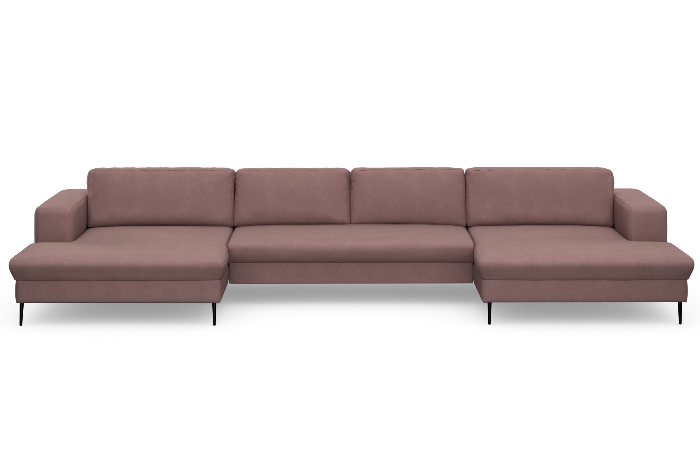 DOMO collection Wohnlandschaft "Modica U-Form aktuelles, kubisches Design m günstig online kaufen