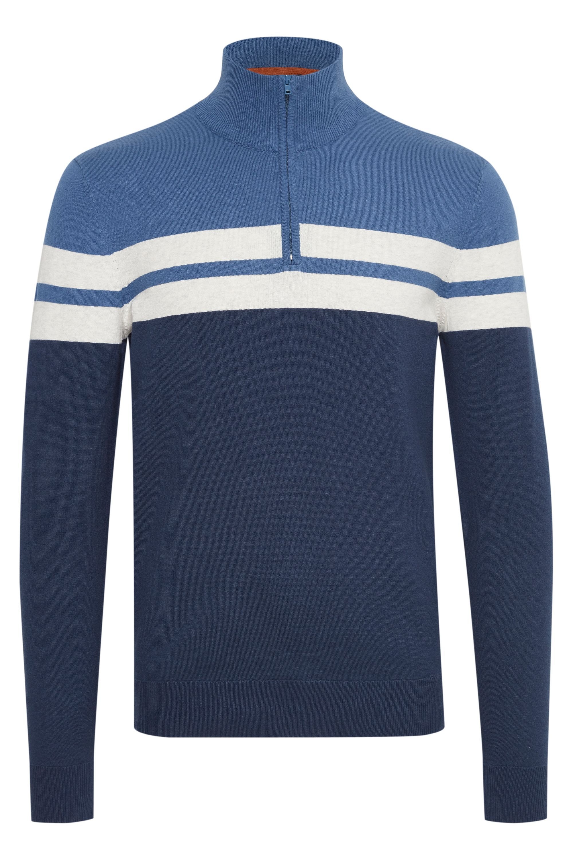 Blend Troyer "BHNaresh", Feinstrick Troyer im Colorblock-Design günstig online kaufen