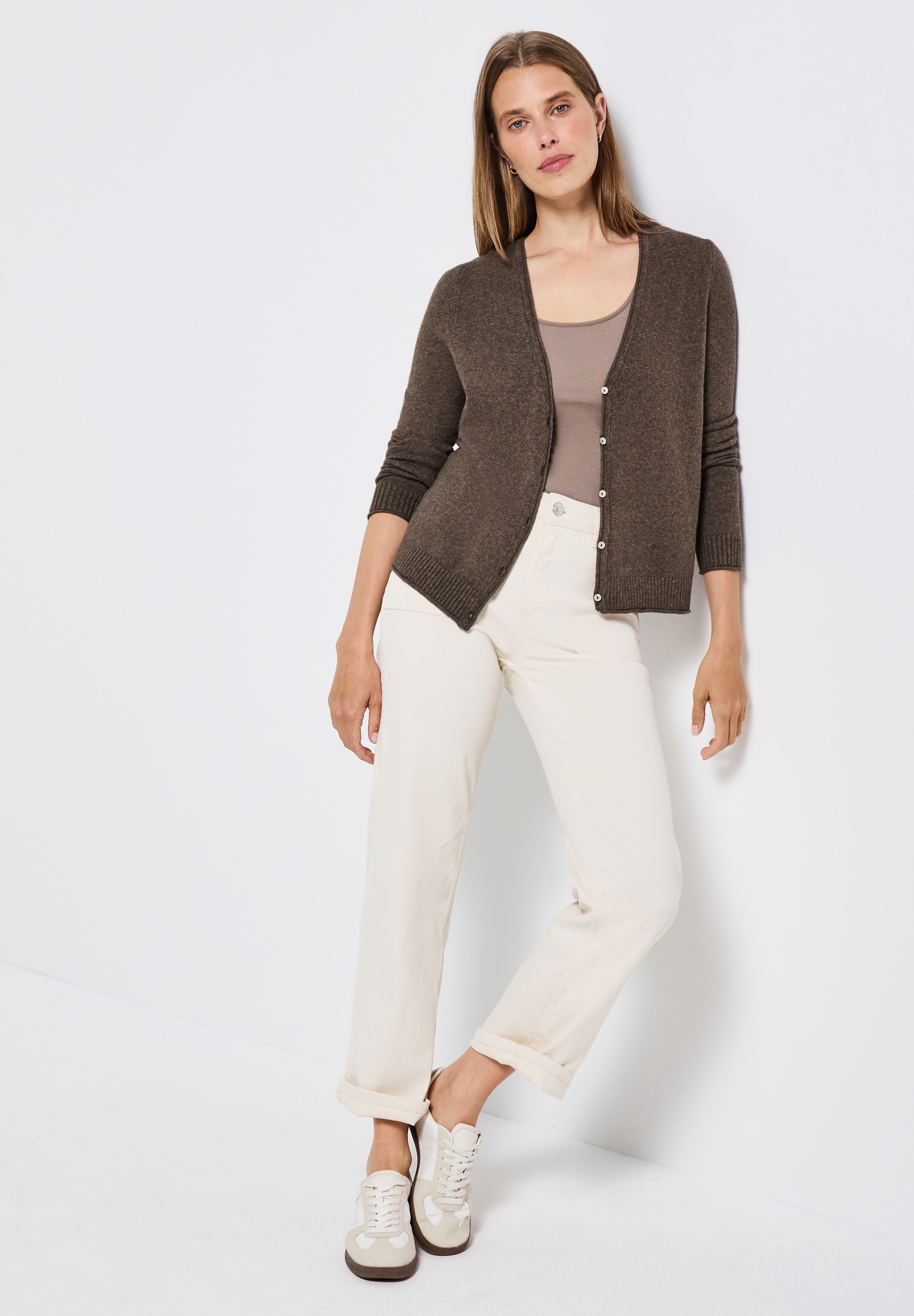 STREET ONE Cardigan, mit V-Ausschnitt