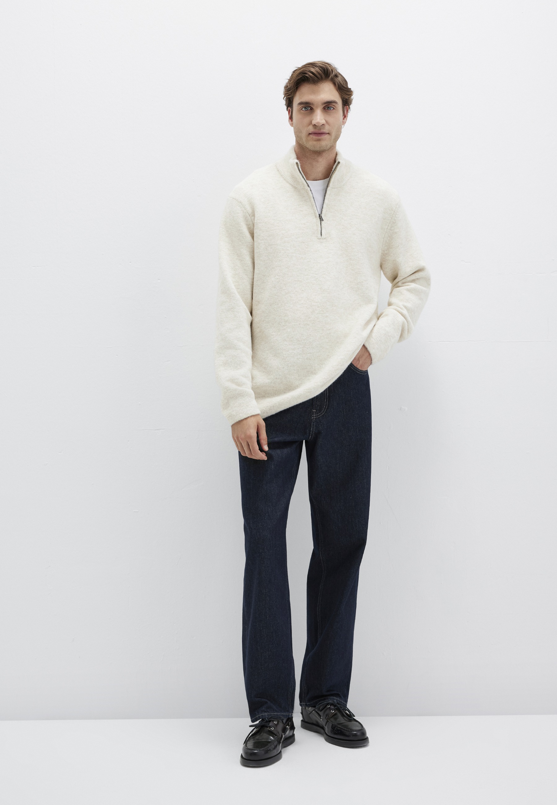 Mavi "HALF ZIP SWEATER" Premium Strickpullover