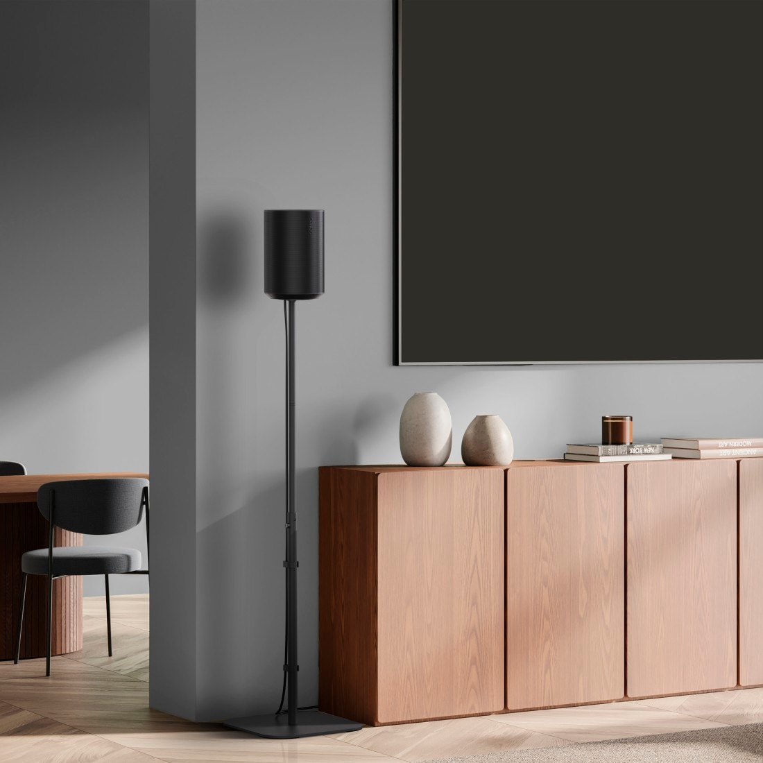 Hama Lautsprecherständer »Lautsprecherständer für Sonos Era 100, höhenverstellbar«, mit Kabelführung