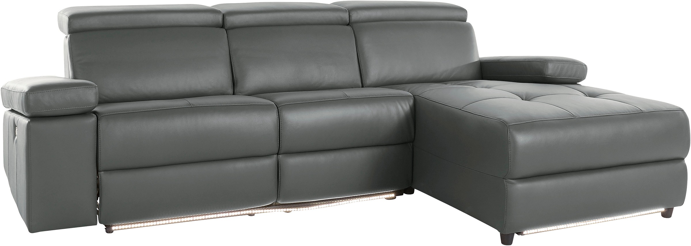Places of Style Ecksofa »Kilado, L-Form,«, mit Relaxfunktion, verstellbarer Armlehne, Kopfteilverstellung