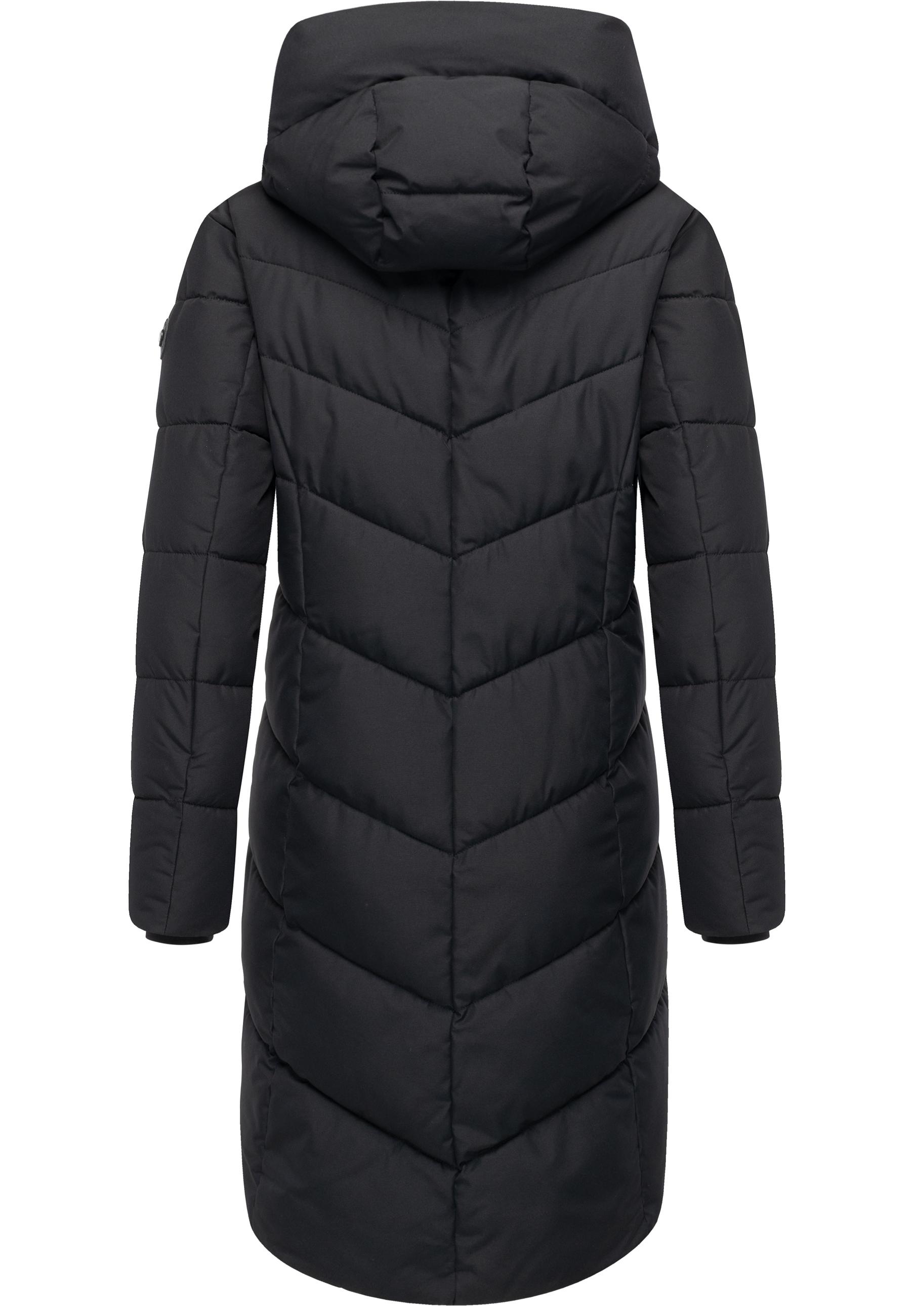 Ragwear Steppmantel »Natalin YOUMODO«, Warmer Damen Wintermantel mit V-Steppung und Kapuze