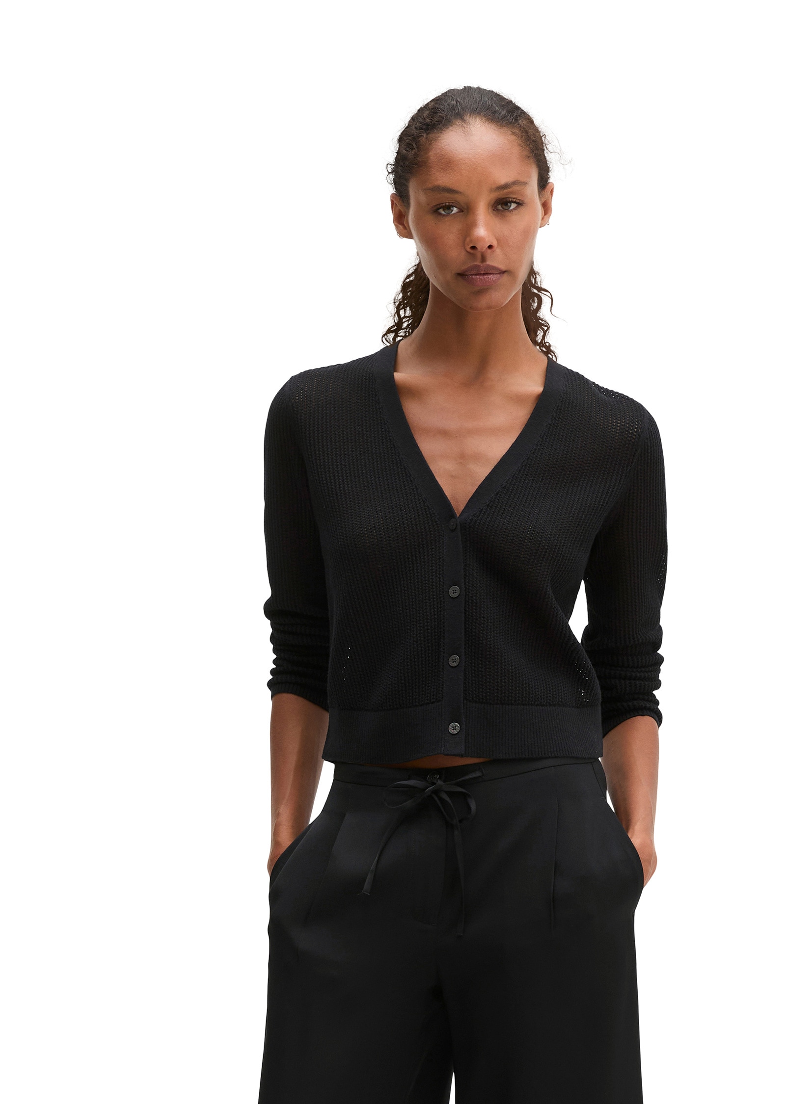 Marc O'Polo Cardigan »aus Baumwolle-Leinen-Slub-Garn«