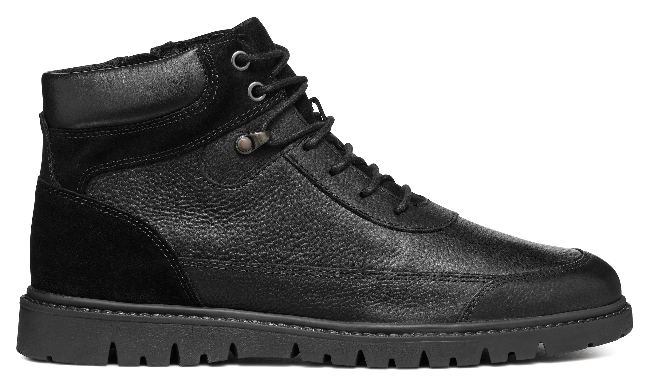 Geox Schnürboots »U GHIACCIAIO A«, Worker Boots, Schnürstiefel, Casual Boot mit durchgezogener Sohle