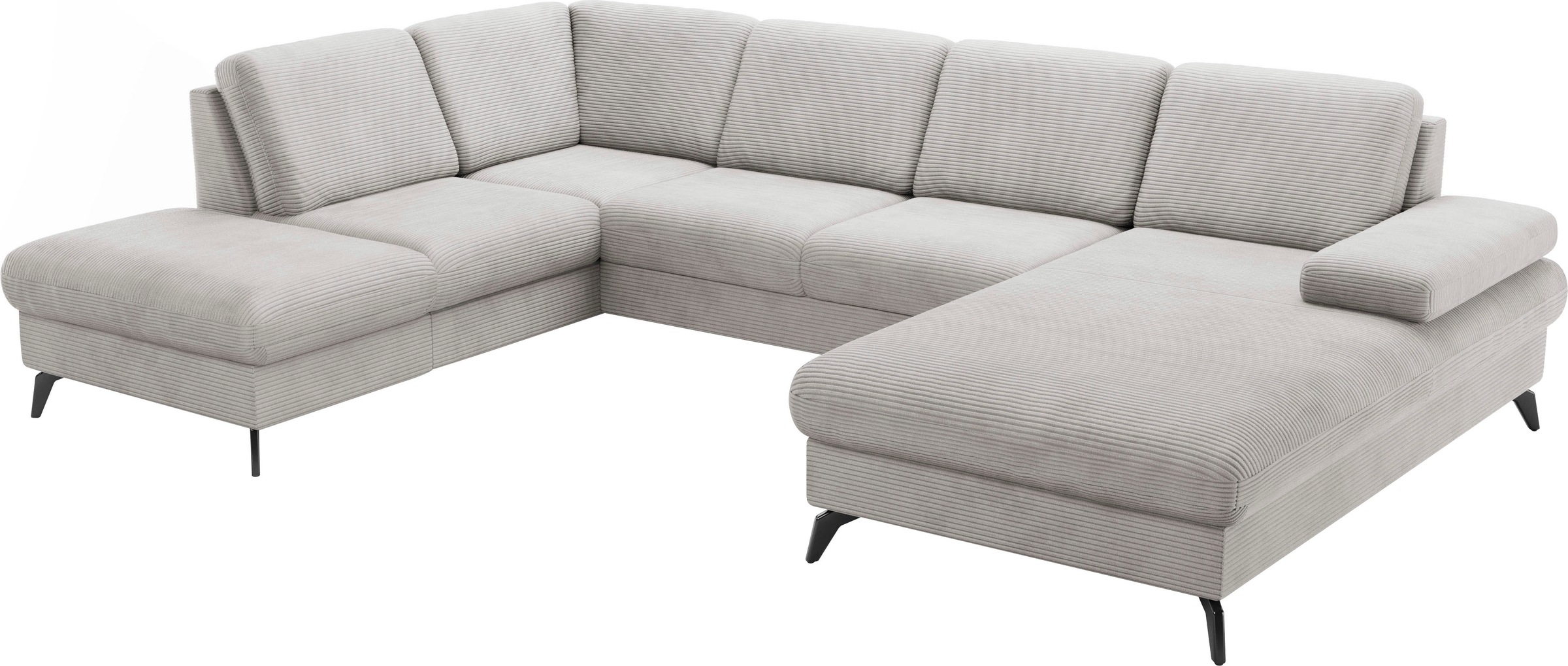 sit&more Wohnlandschaft »Morris Jubi U-Form«, inkl. Armteilfunktion und 1 Zierkissen, wahlweise mit Bettfunktion
