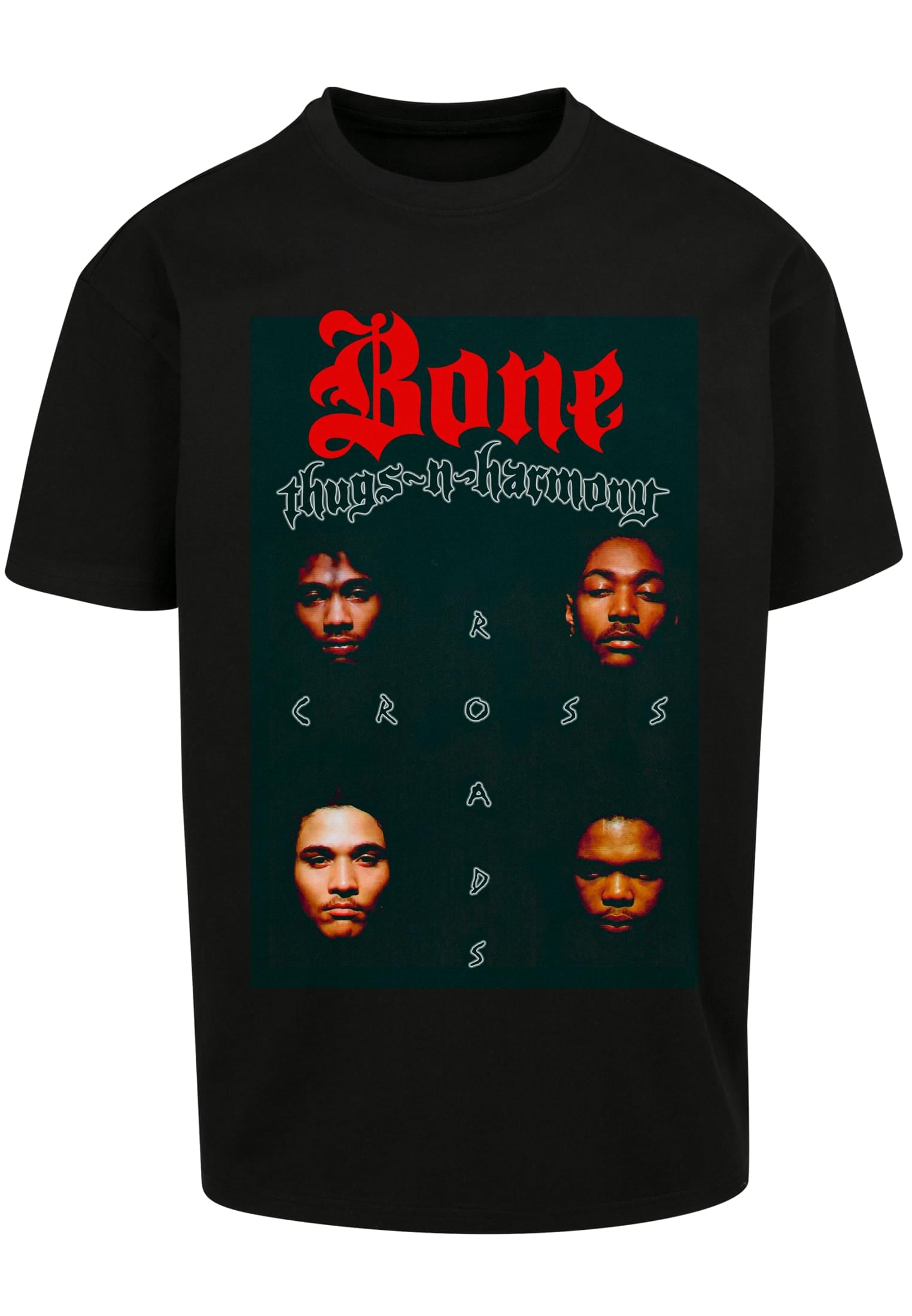 MisterTee Kurzarmshirt "Herren Bone-Thugs-N-Harmony Crossroads Oversize Tee günstig online kaufen