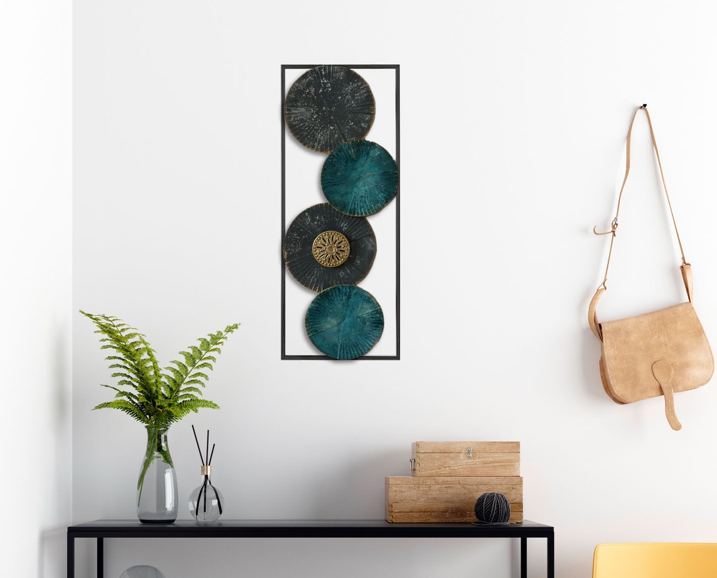 Bönninghoff Metallbild »ABSTRAKT – ORNAMENTE 20x50 cm – Deko modern« Abstrakt | Formen | Gegenstandslos Wanddekoration