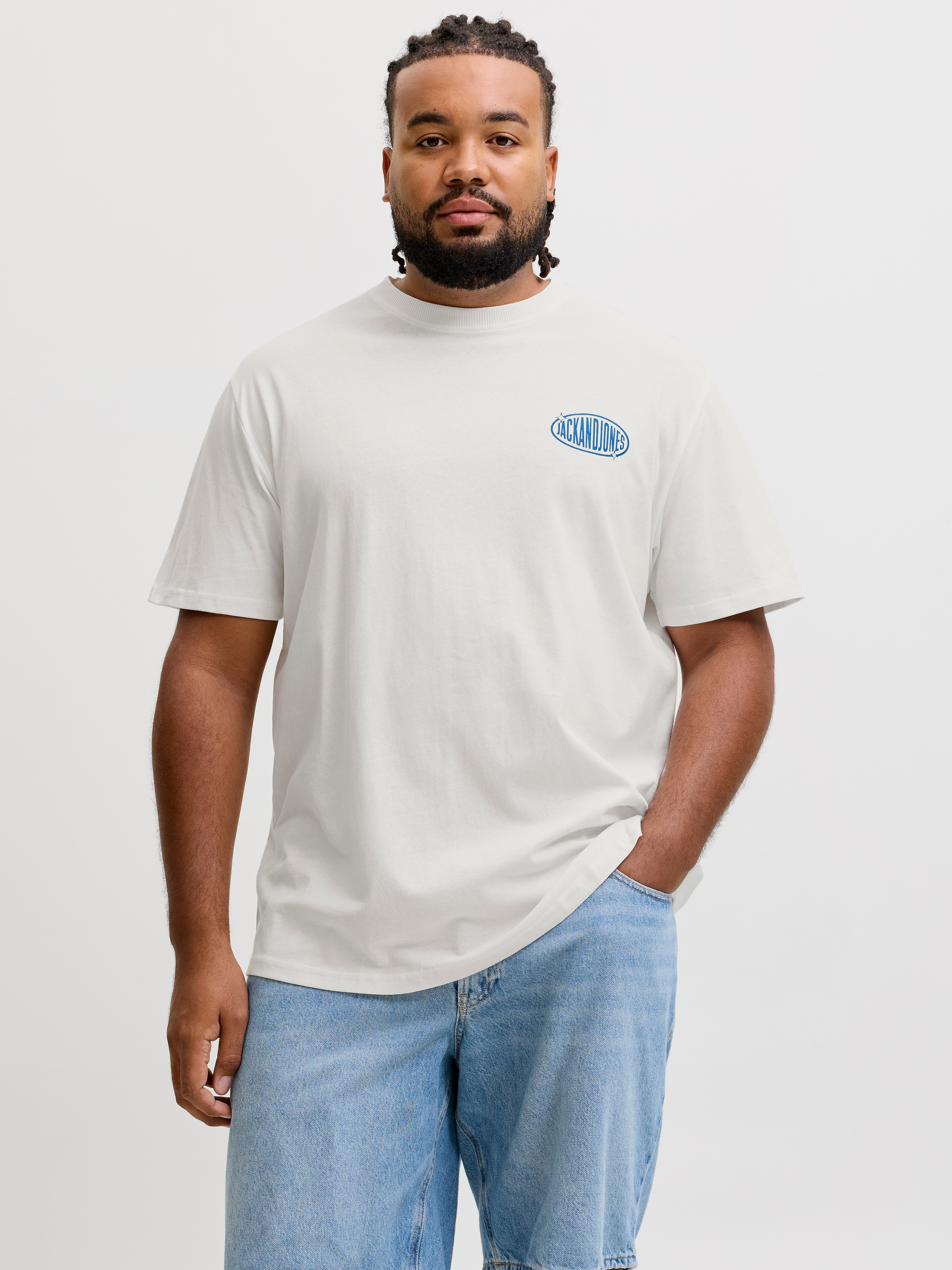 Jack & Jones PlusSize T-Shirt "JJLEGACY TEE SS CREW NECK PLS" Baumwolle, locker geschnitten