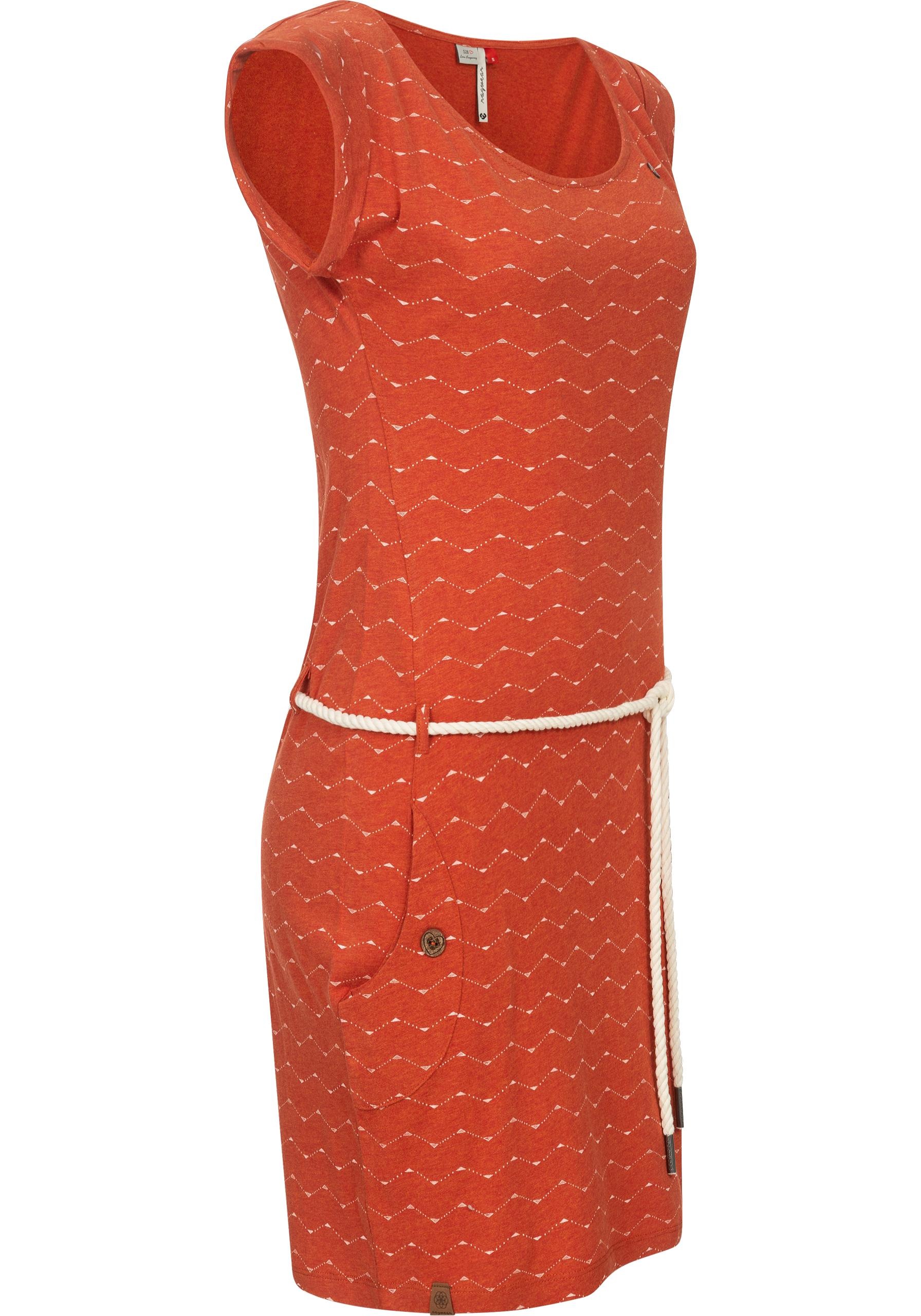Ragwear Jerseykleid "Tag Zig Zag" Eingrifftaschen stylisches Shirtkleid mit günstig online kaufen