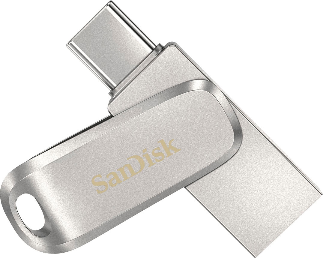 Sandisk USB-Stick »Ultra® Dual Drive Luxe USB Type-C™ 128 GB« (128GB GB USB 3.1 Lesegeschwindigkeit 150 MB/s)